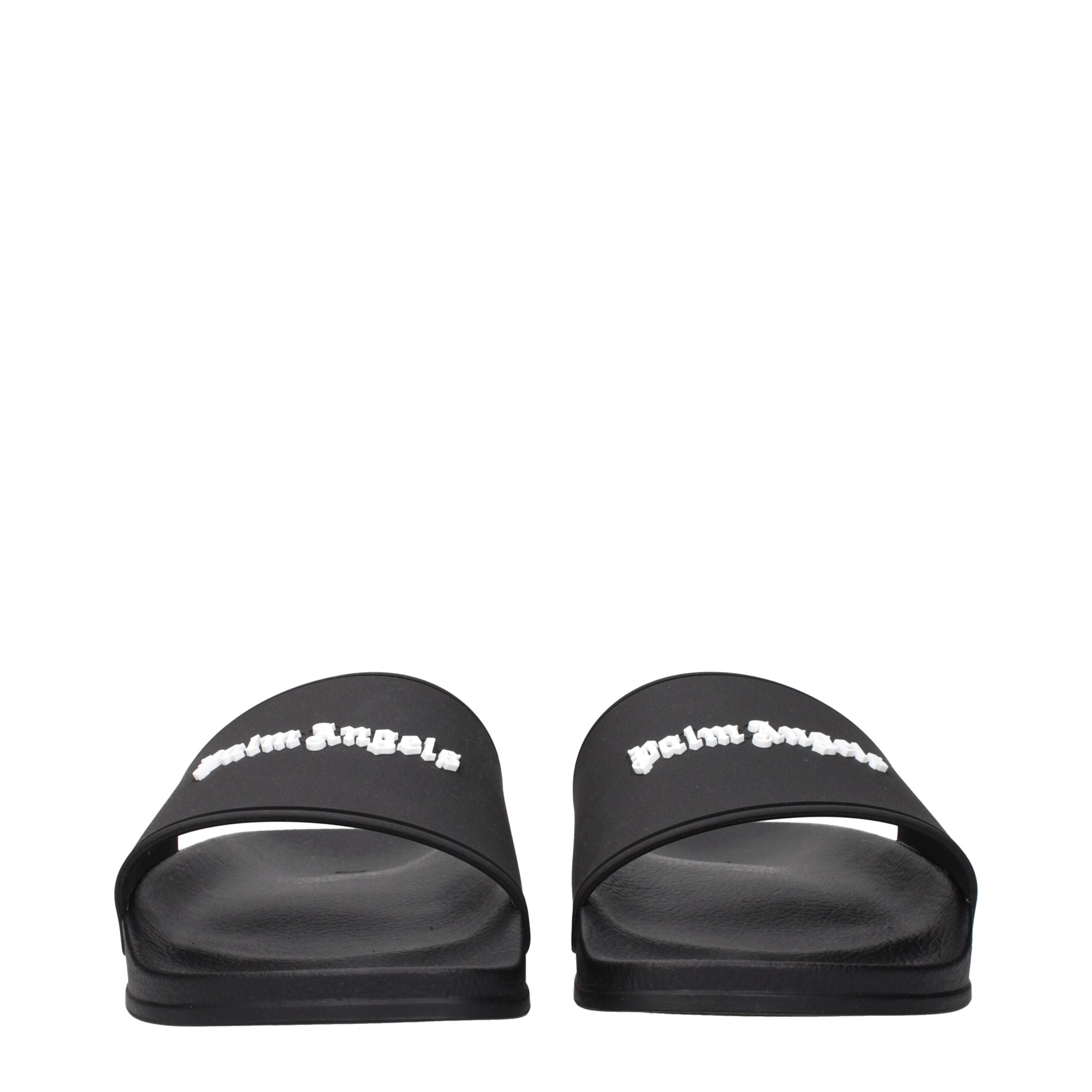 Black Cotton Slippers