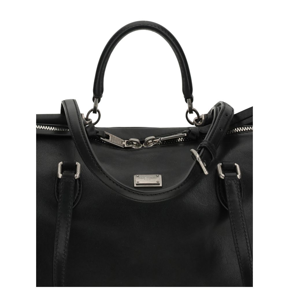 Black Calf Leather Bos Taurus Shoulder Bag