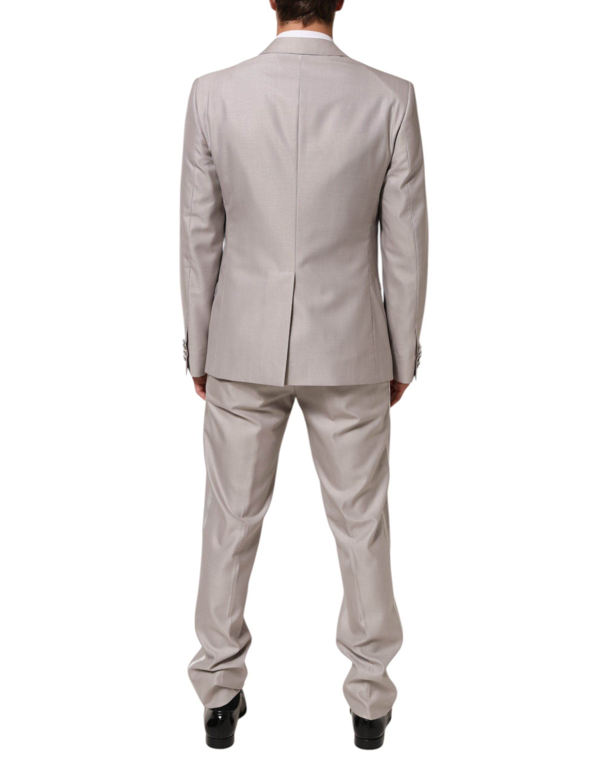 Light Gray Wool 2 Piece MARTINI Formal Suit
