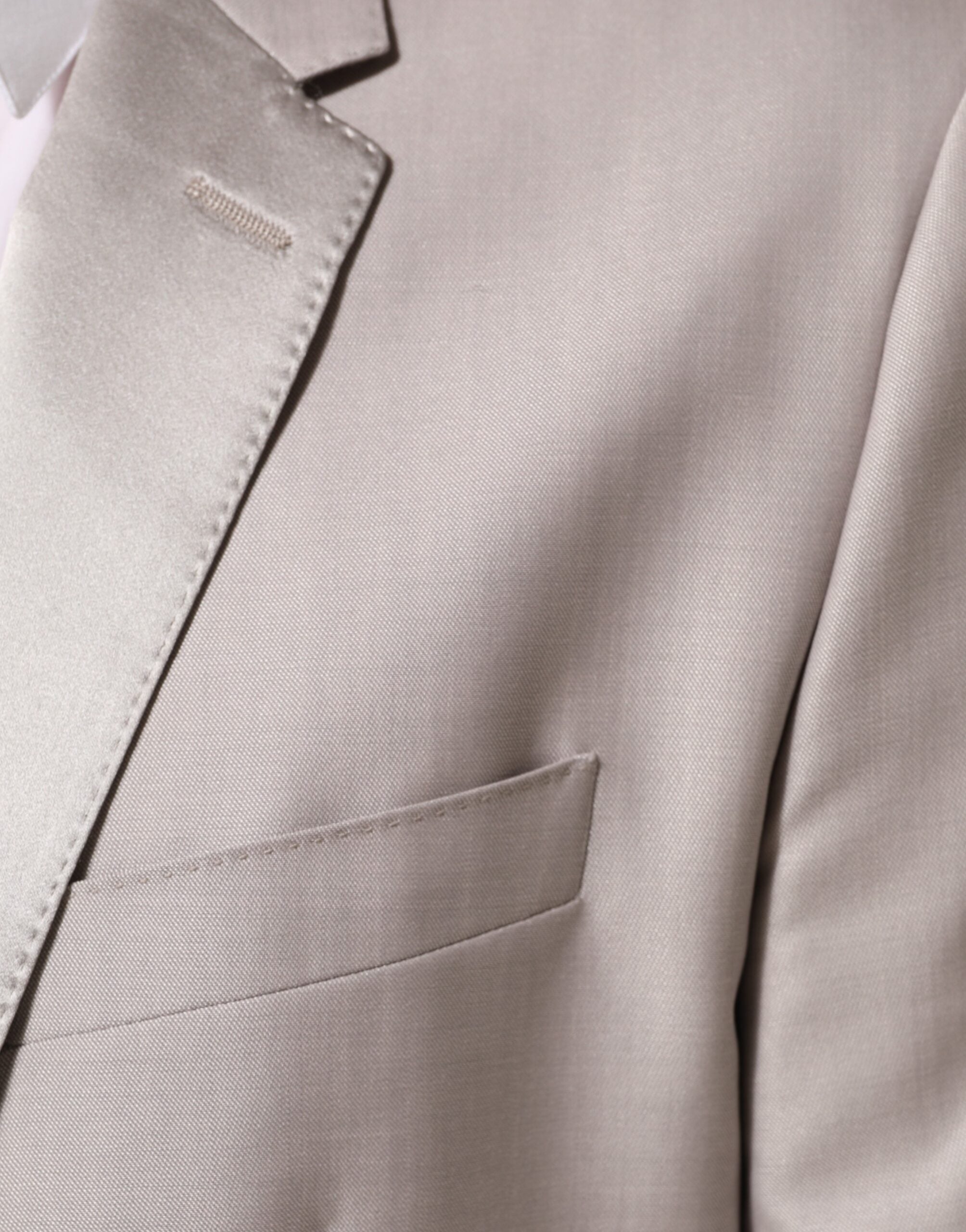 Light Gray Wool 2 Piece MARTINI Formal Suit