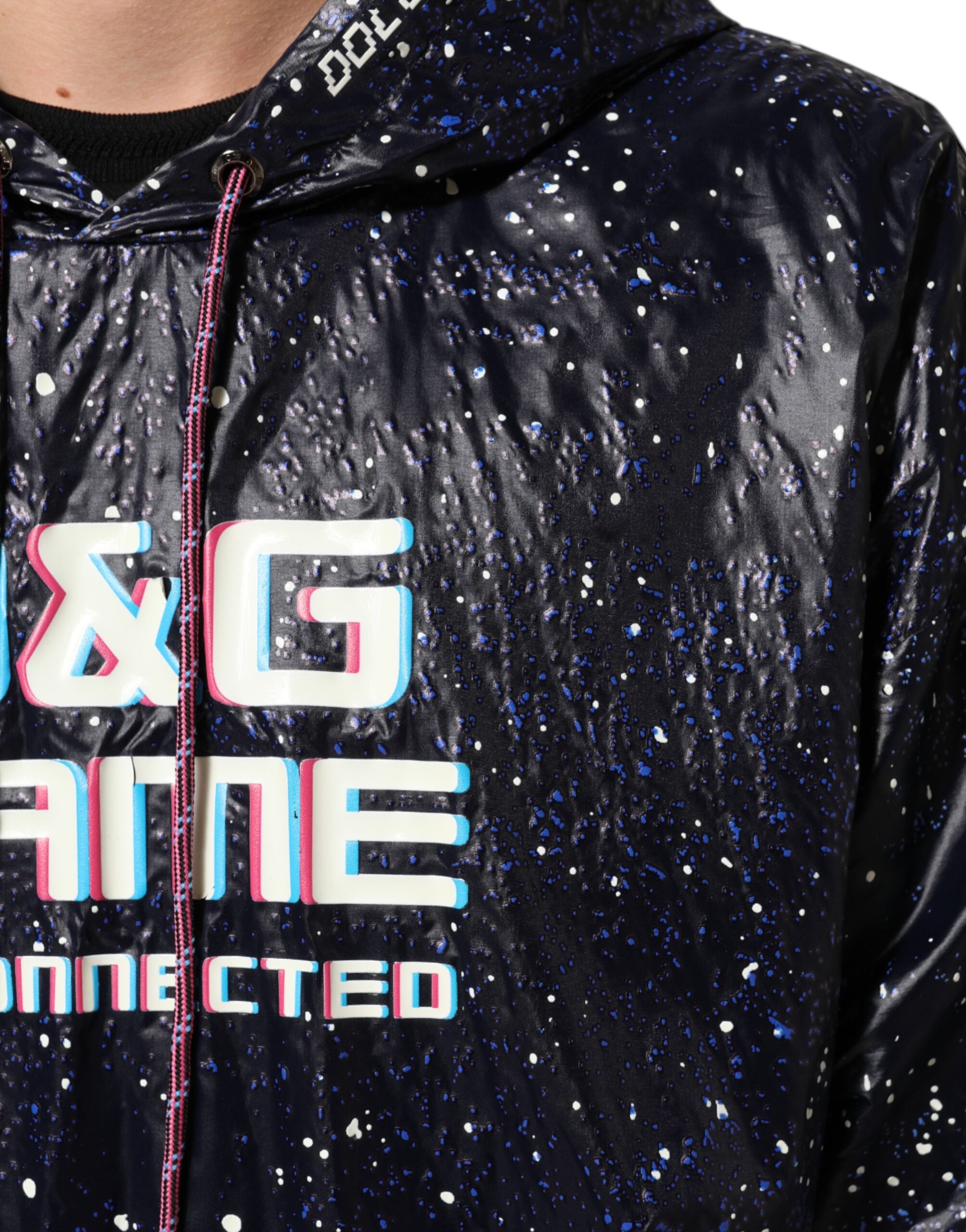 Blue D&G Game Hooded Men Sweatshirt Sweater