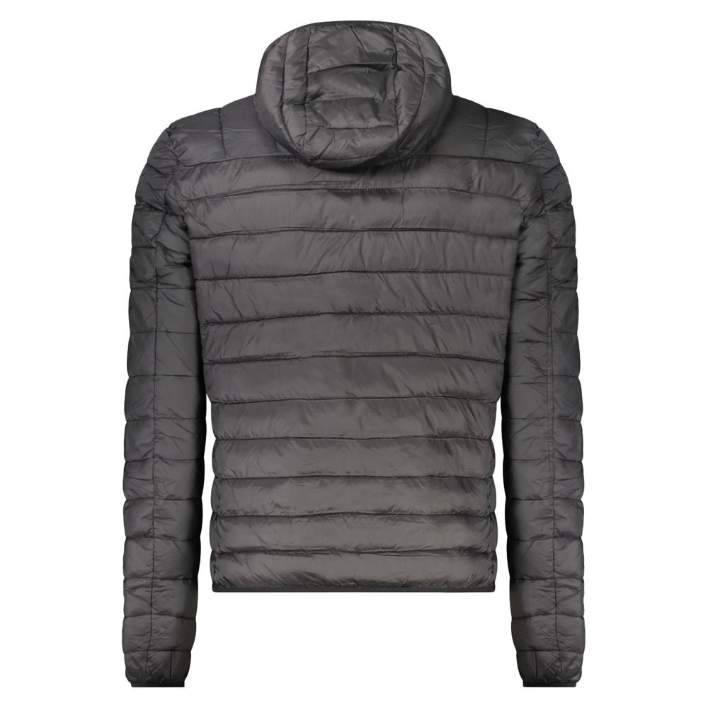 Black Polyester Men's Light Jacket