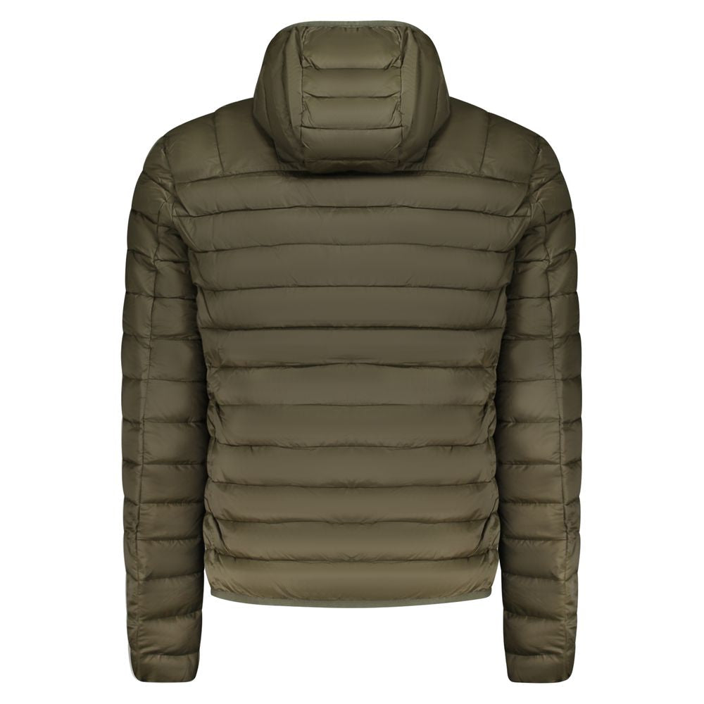 Green Polyester Men Jacket