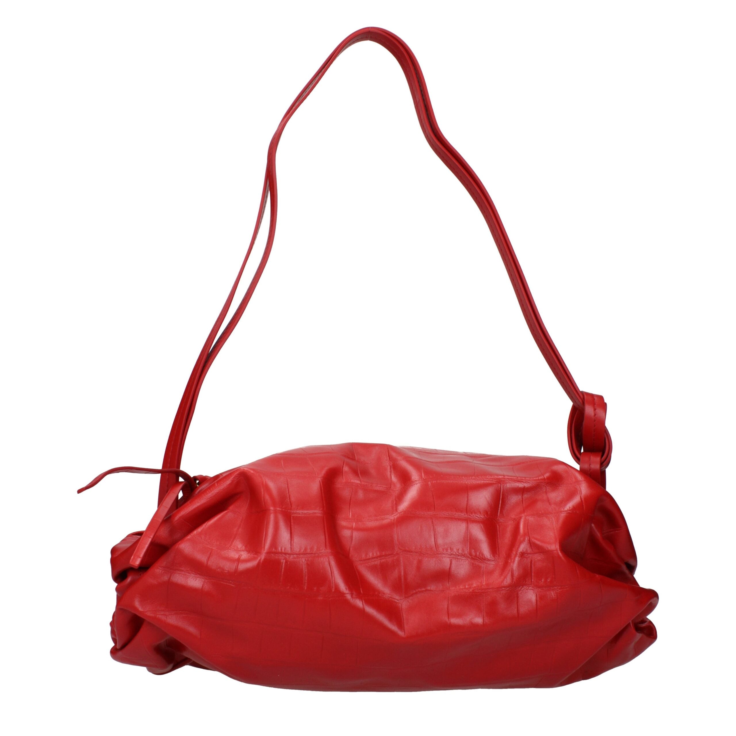 Red Leather Shoulder Bag