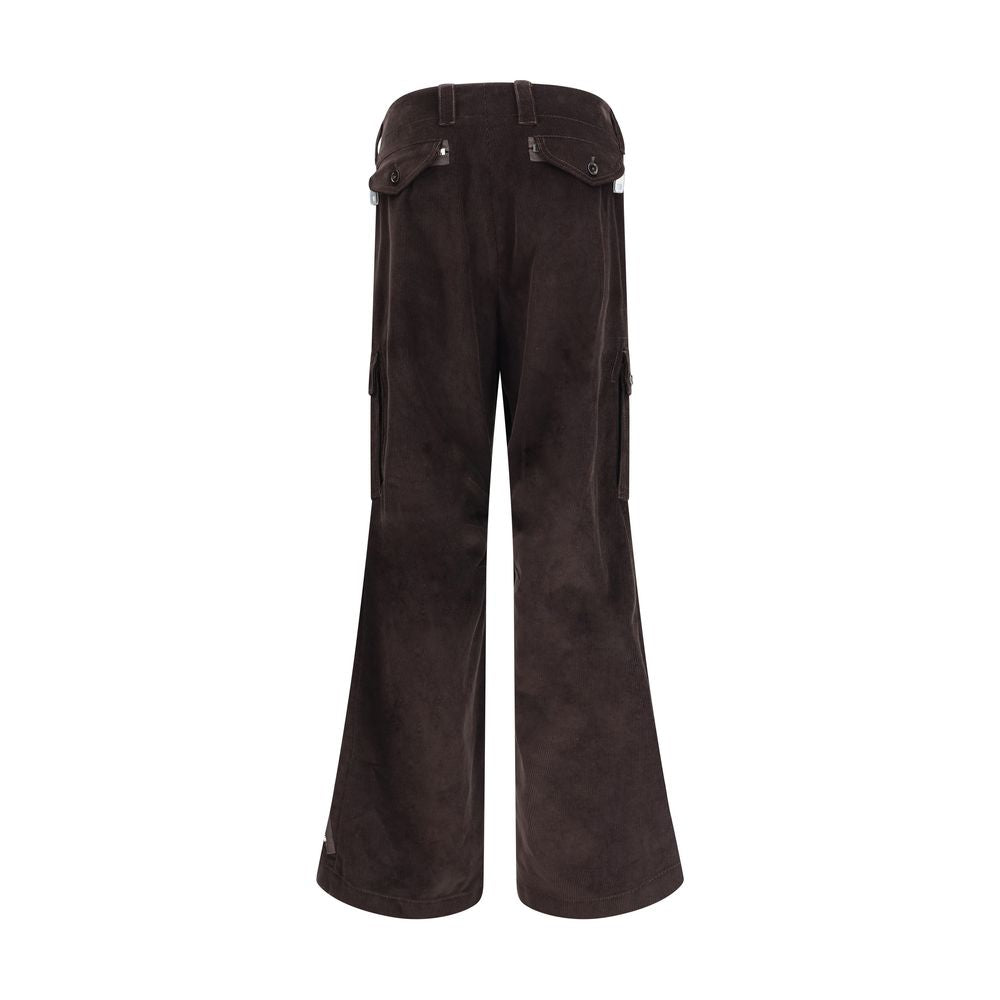 Brown Cotton Cargo Pants