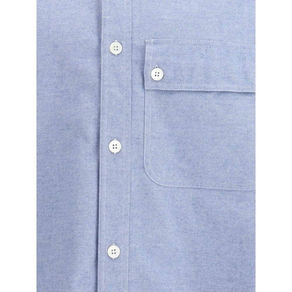 Light Blue Cotton Pattern Shirt