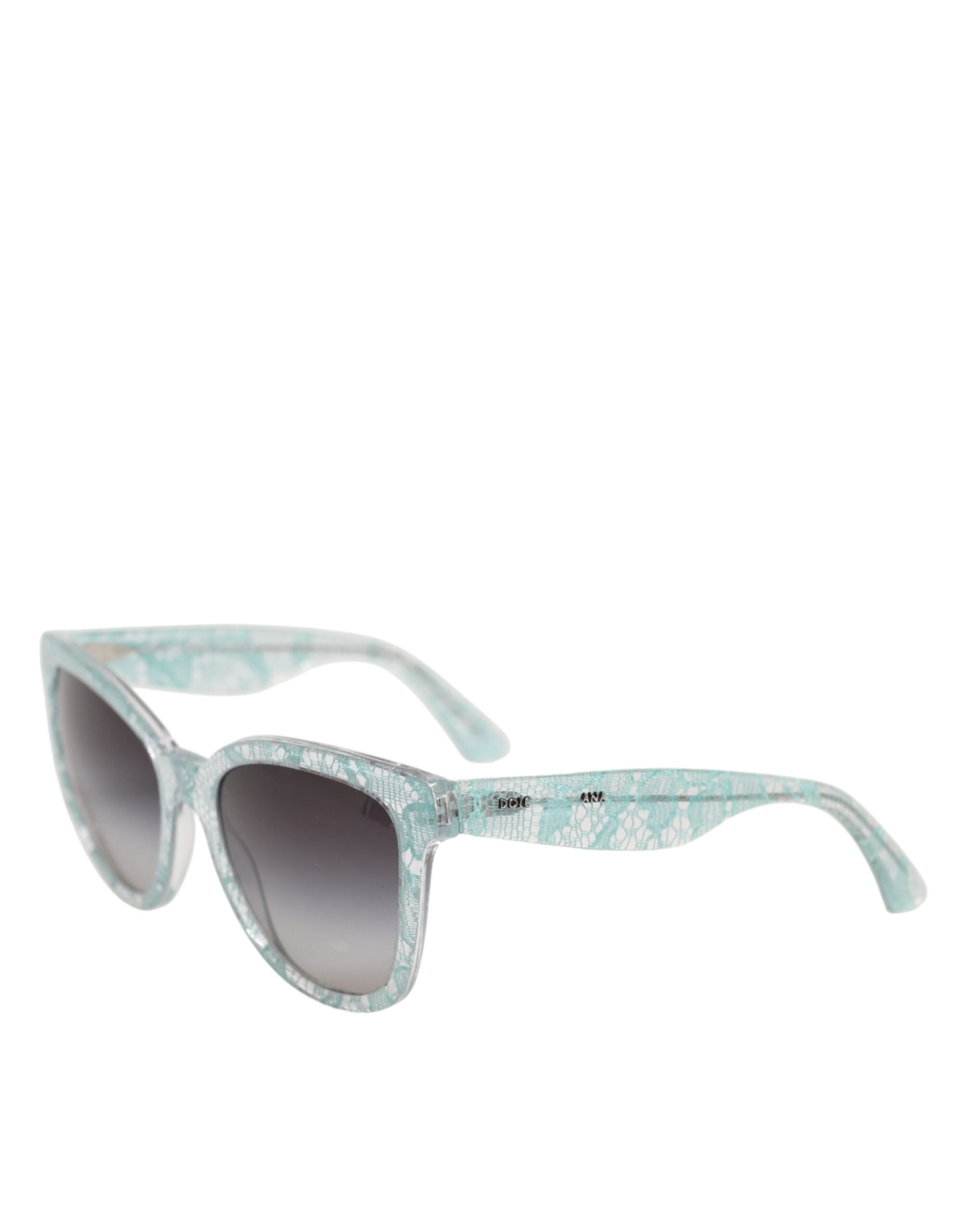 DG4190 Blue Lace Acetate Rectangle Shades Sunglasses