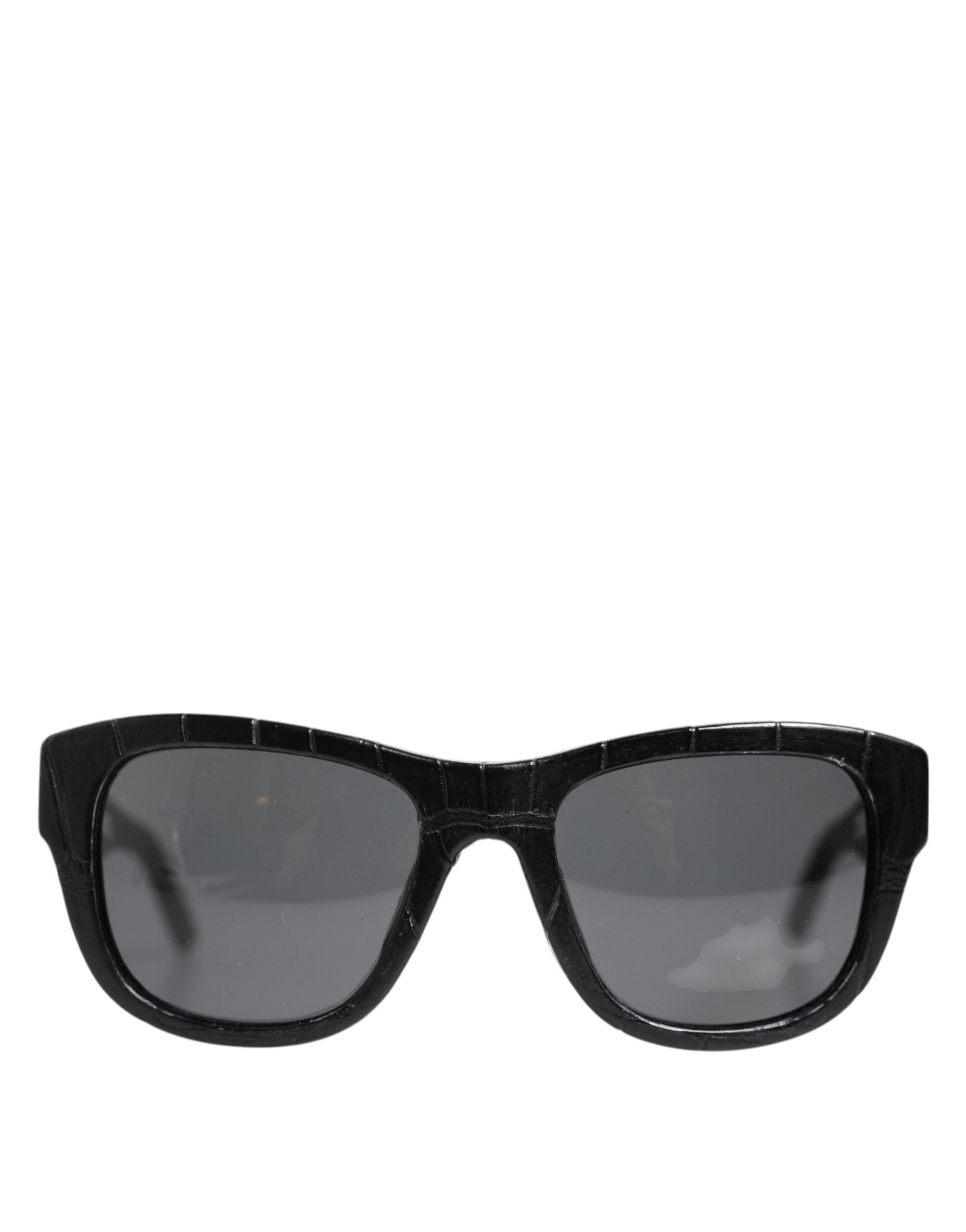 DG4177 Black Leather Frame Tinted Lens Sunglasses