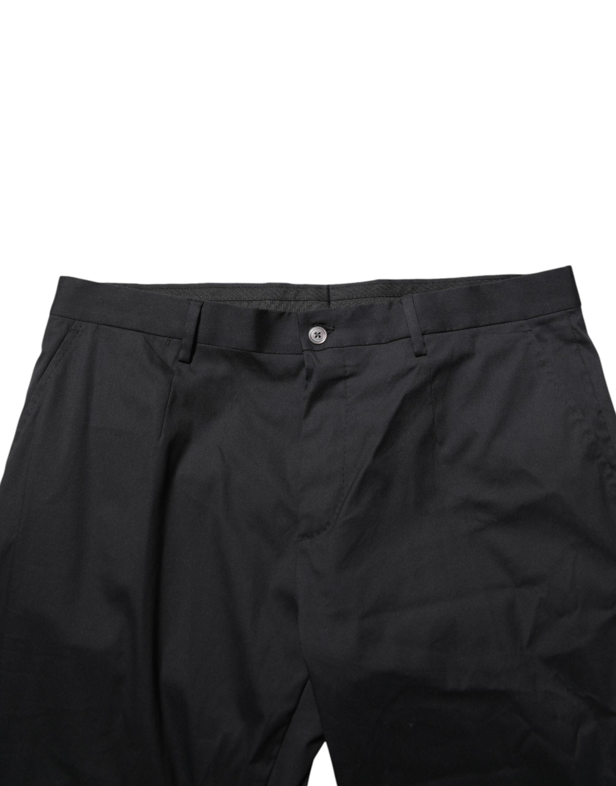 Black Cotton Formal Dress Men Trouser Pants