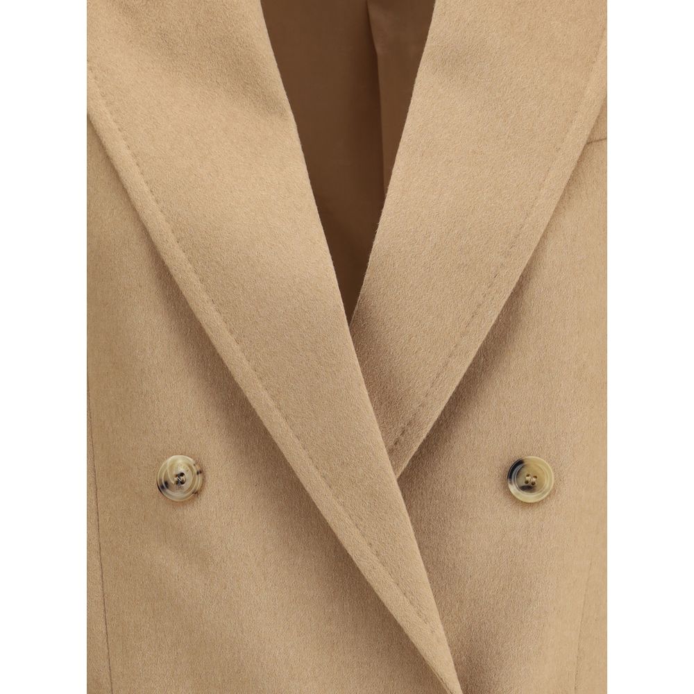 Beige Camel Hair  Coat