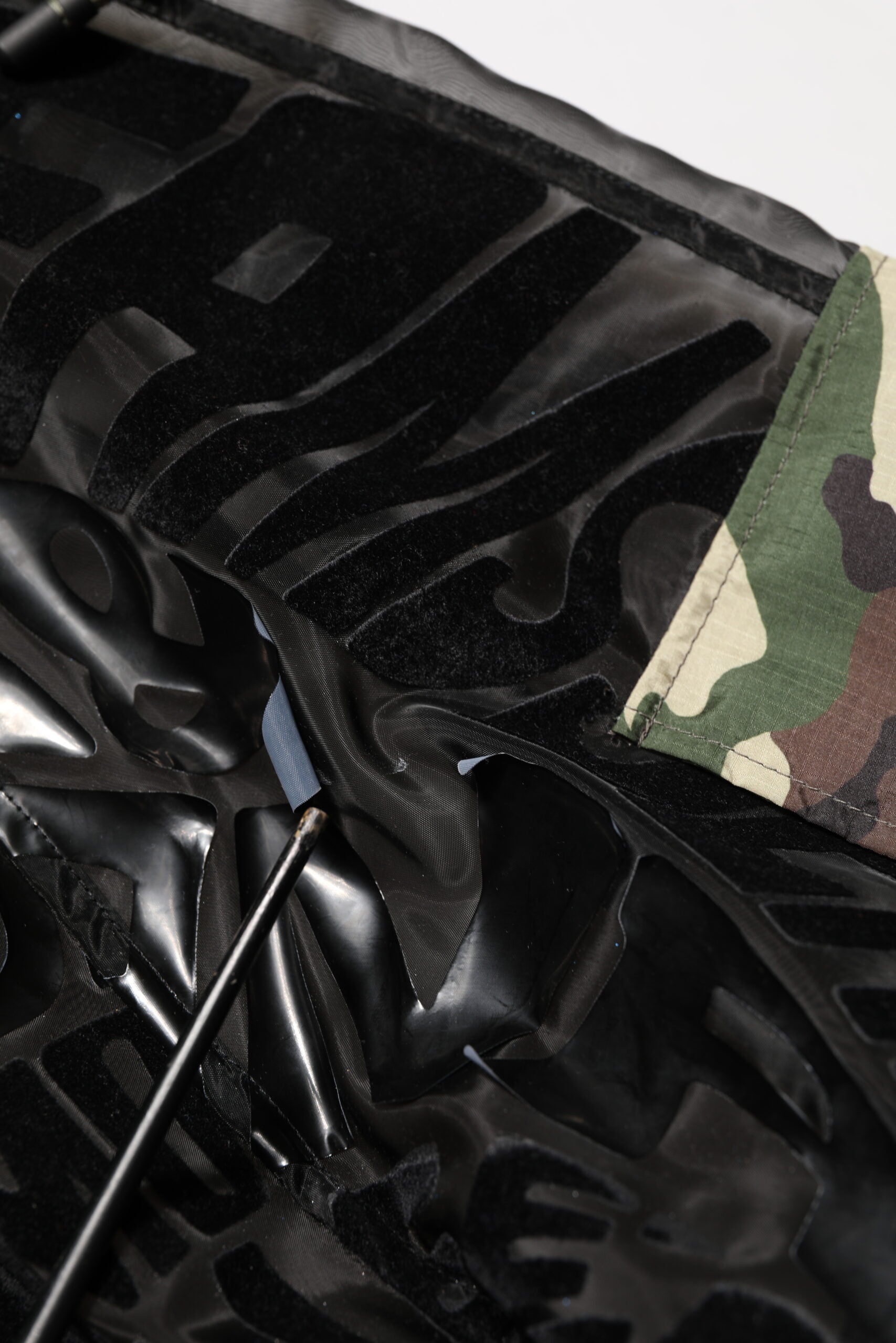 Black Camouflage Hooded Men Full Zip Sweater