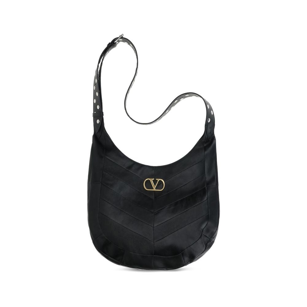 Black Leather Shoulder Bag