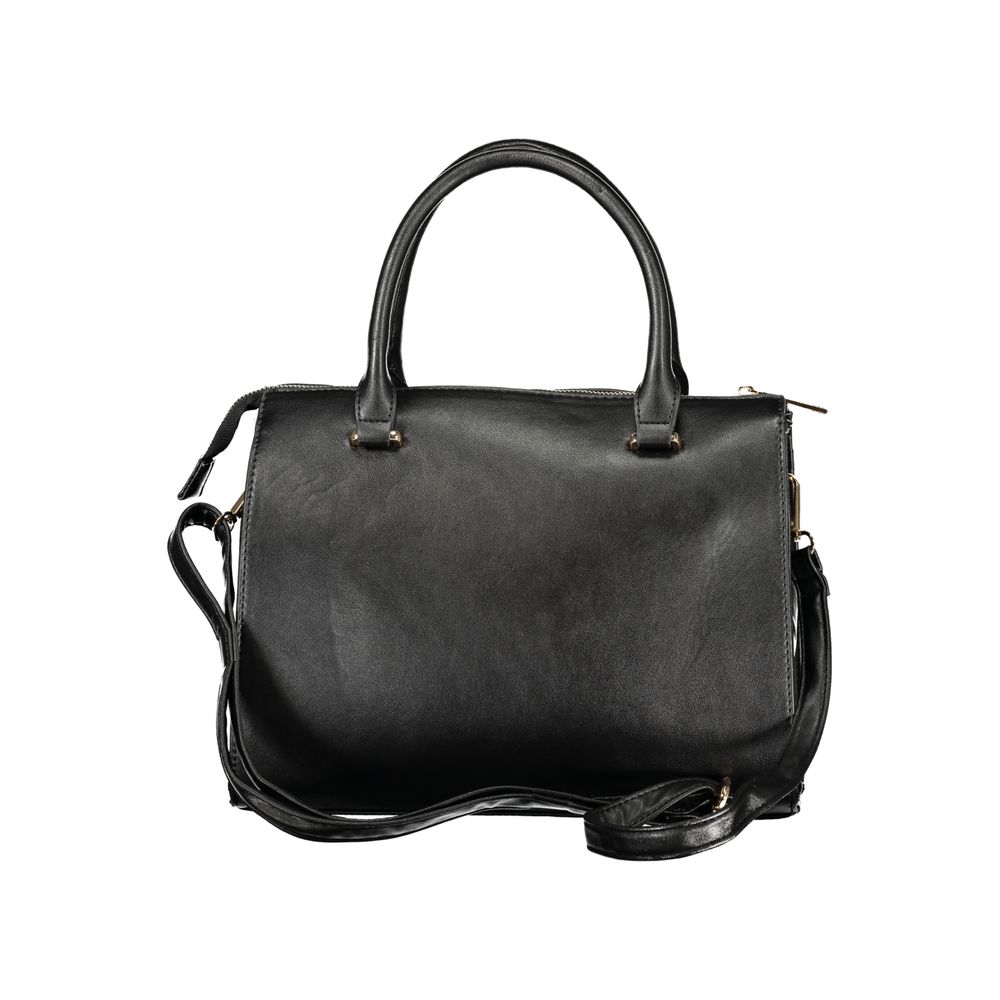 Black PVC Women Handbag