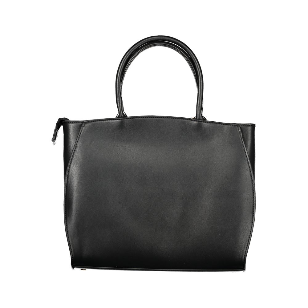 Black PVC Women Handbag