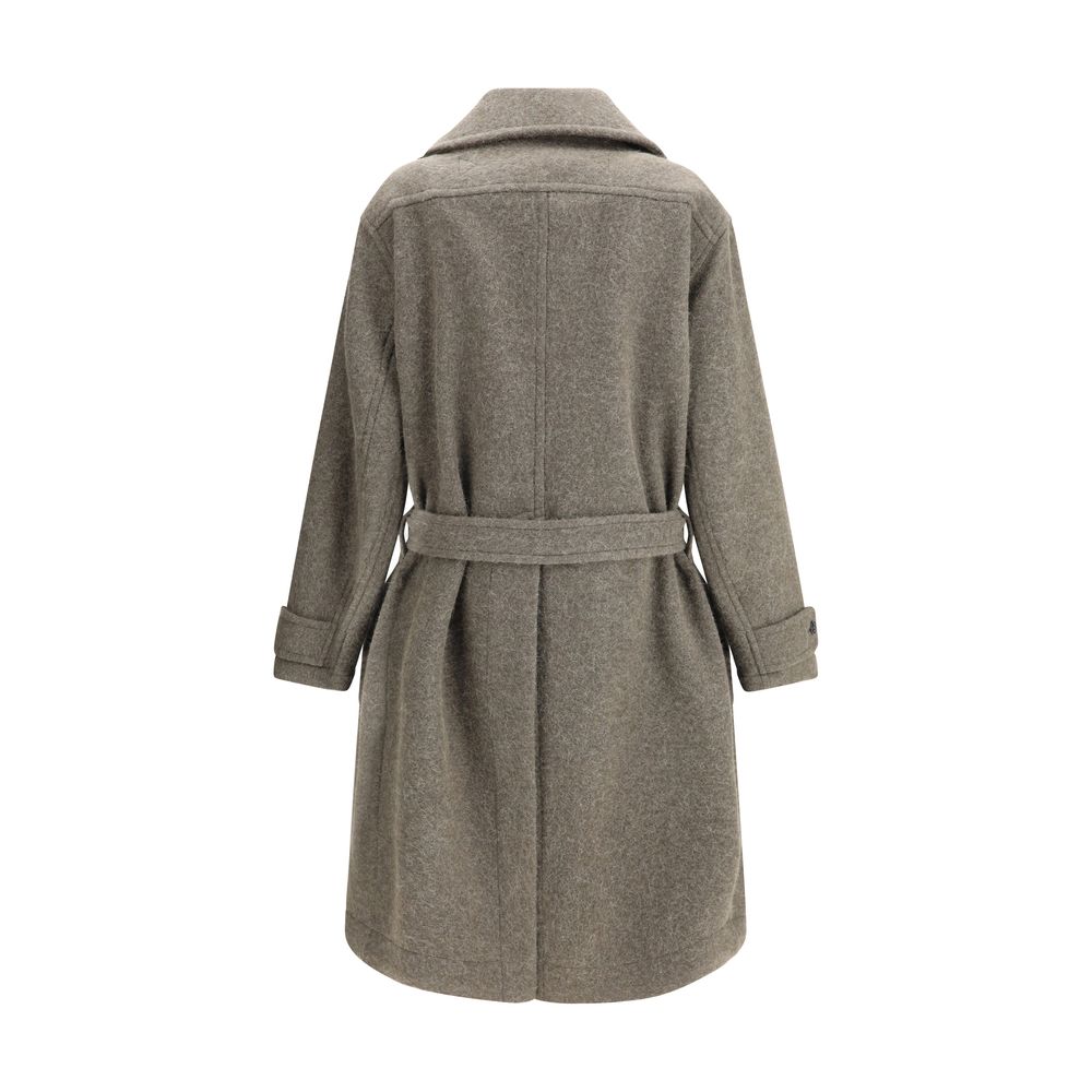 Bicolor Wool Coat