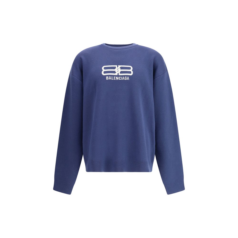 Blue Wool Sweatshirt