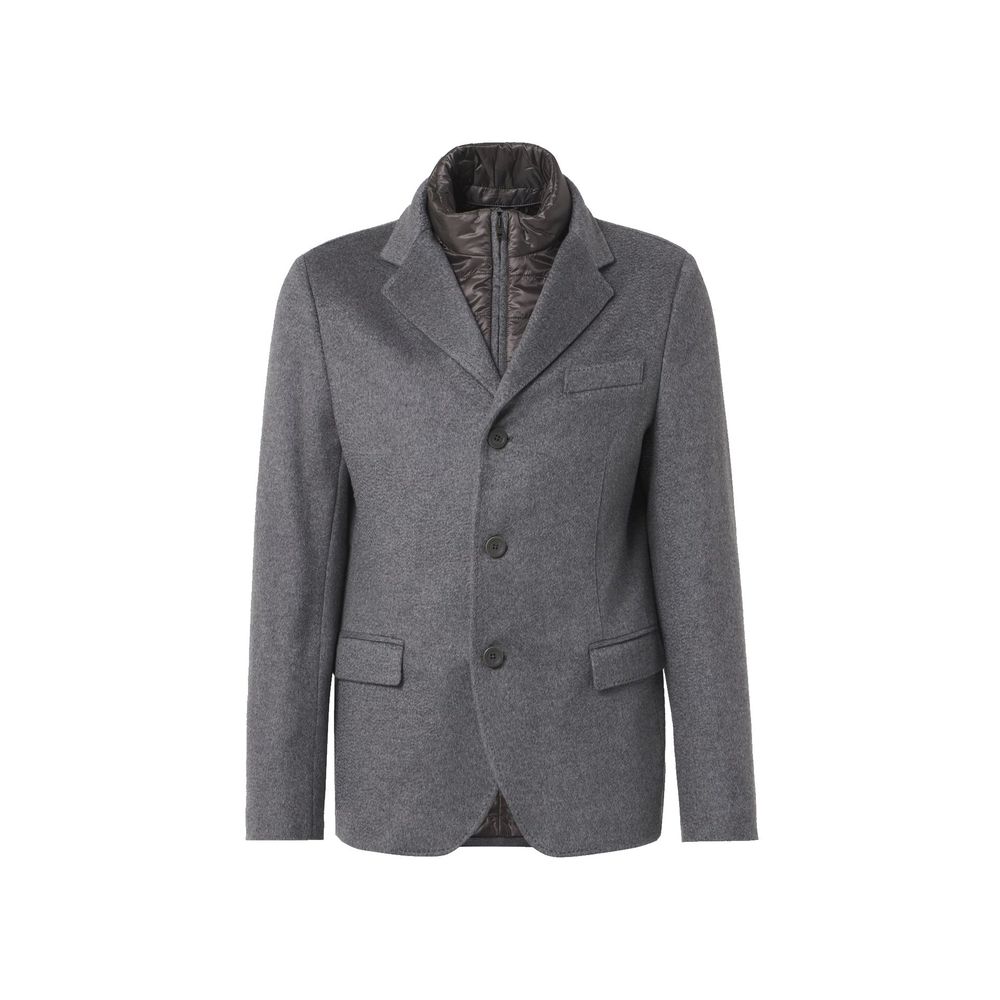 Gray Cashmere Jackets And Coat