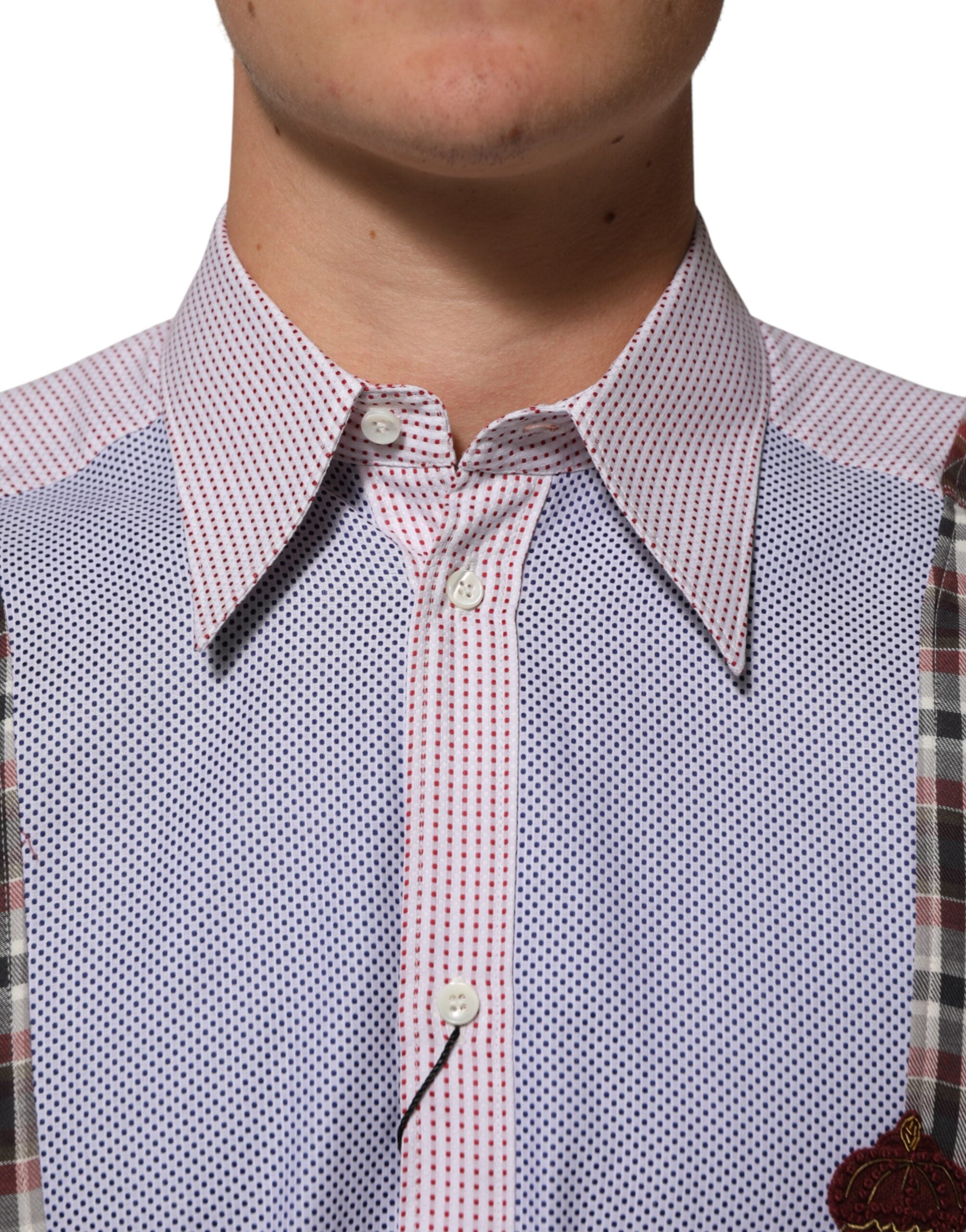 Multicolor Cotton Collared Checkered Shirt