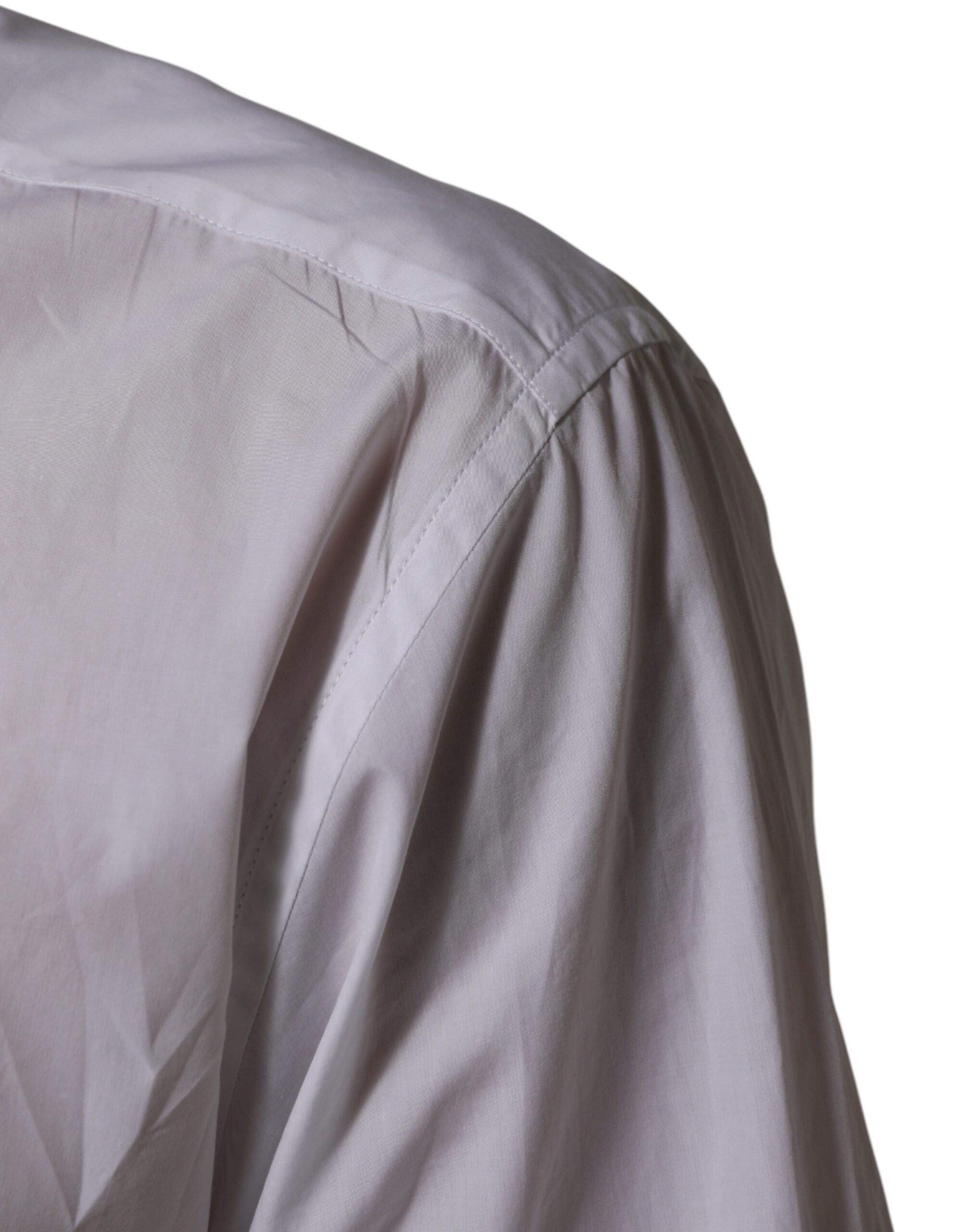 White Cotton Collared Men MARTINI Dress Shirt