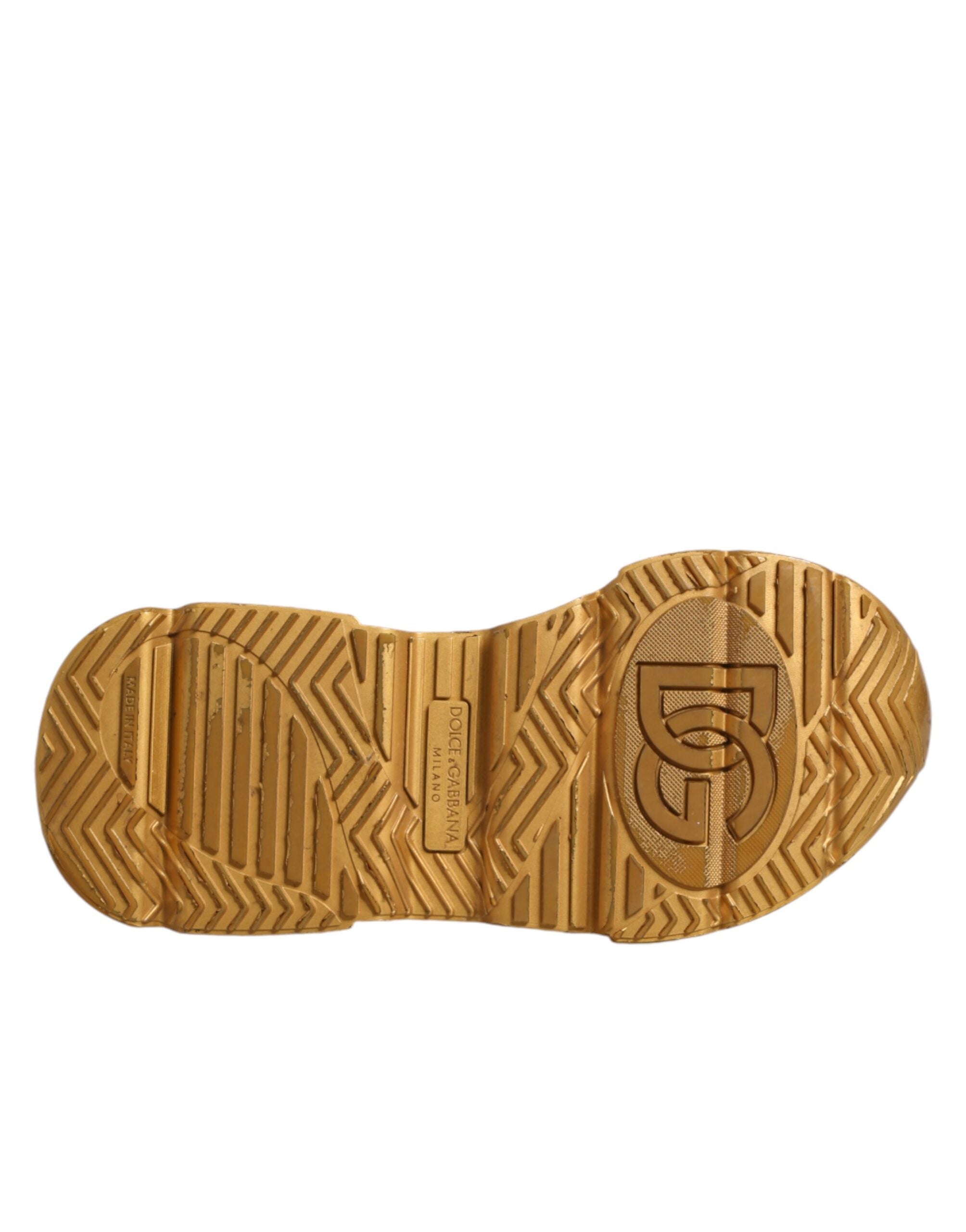 White Gold Daymaster Low Top Sneakers Shoes