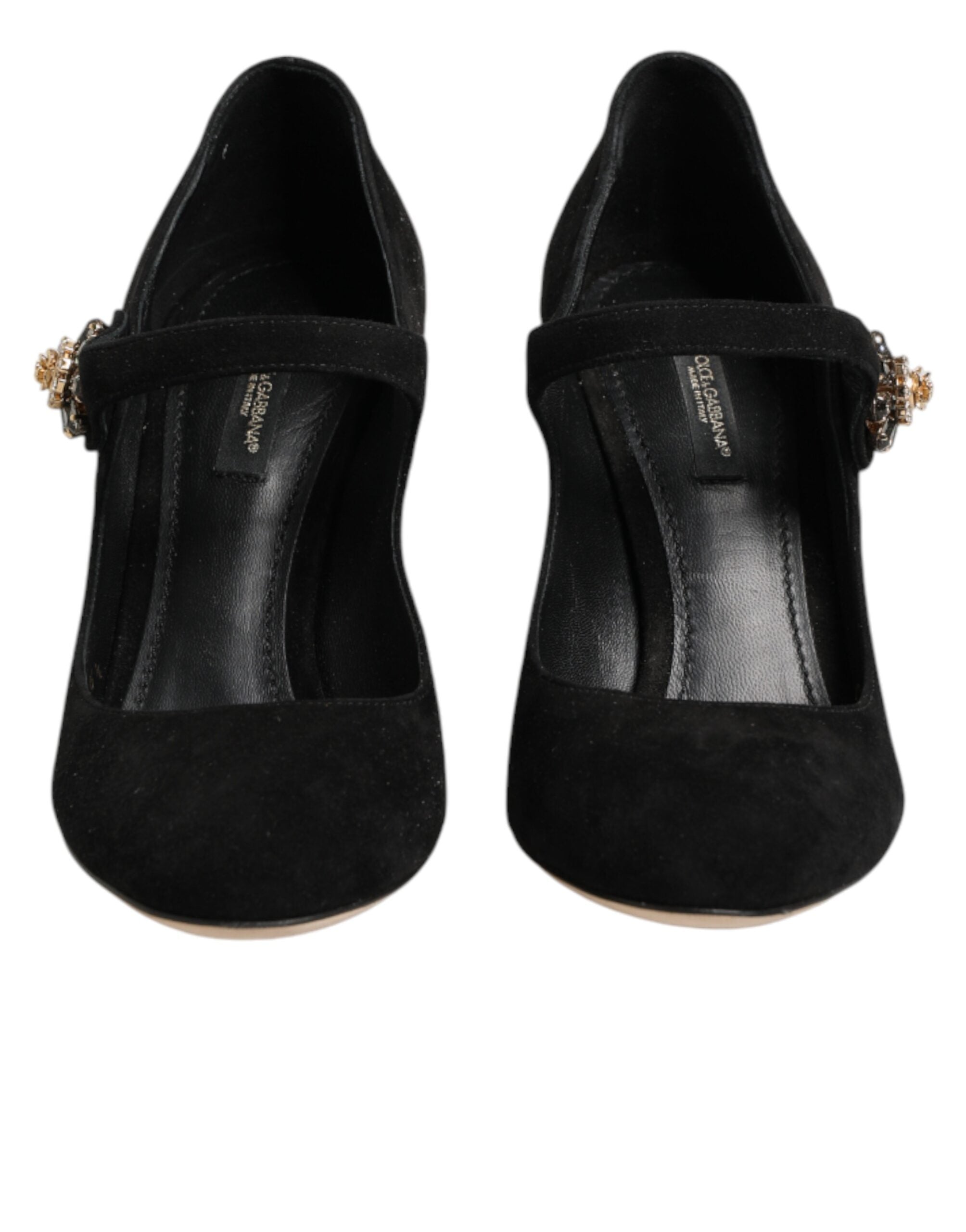 Black Embellsihed High Heels MARY JANES Shoes