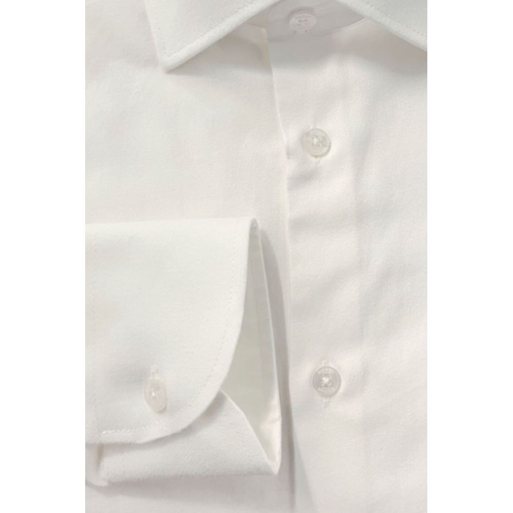 White Cotton Men's Shirt