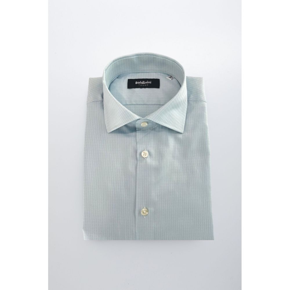 Light Blue Cotton Men Shirt