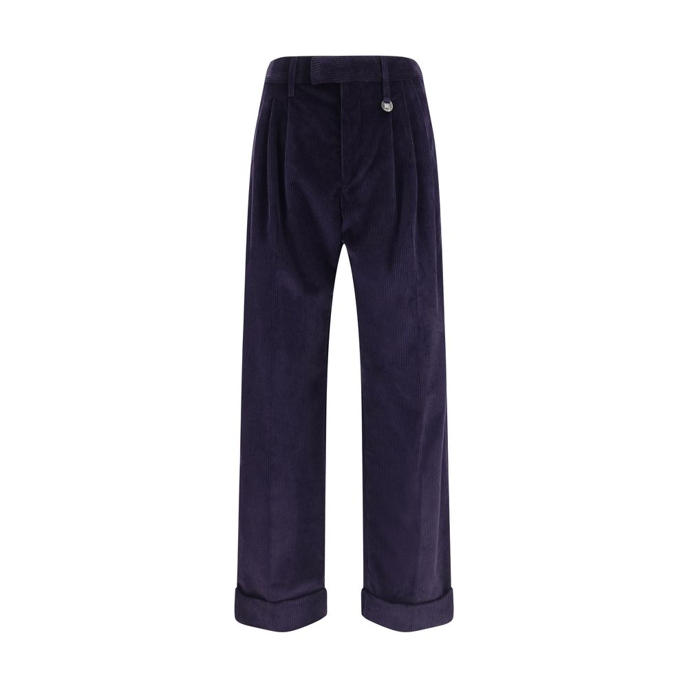 Blue Cotton Pants