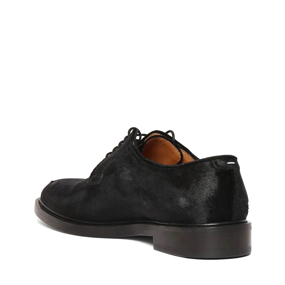 Black Polyester Oxfords And Derbies