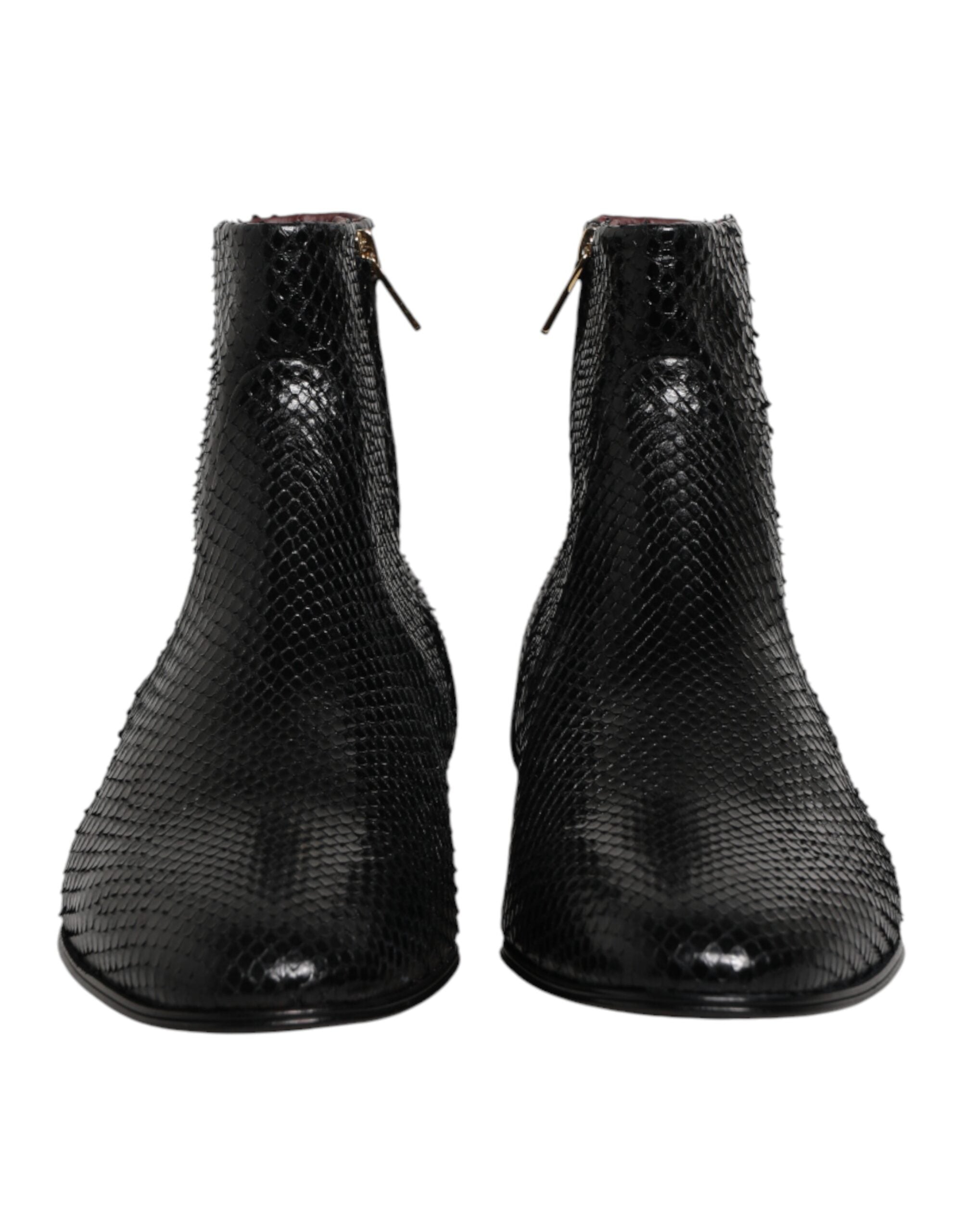 Black Leather Chelsea Short Ankle Boots  Shoes