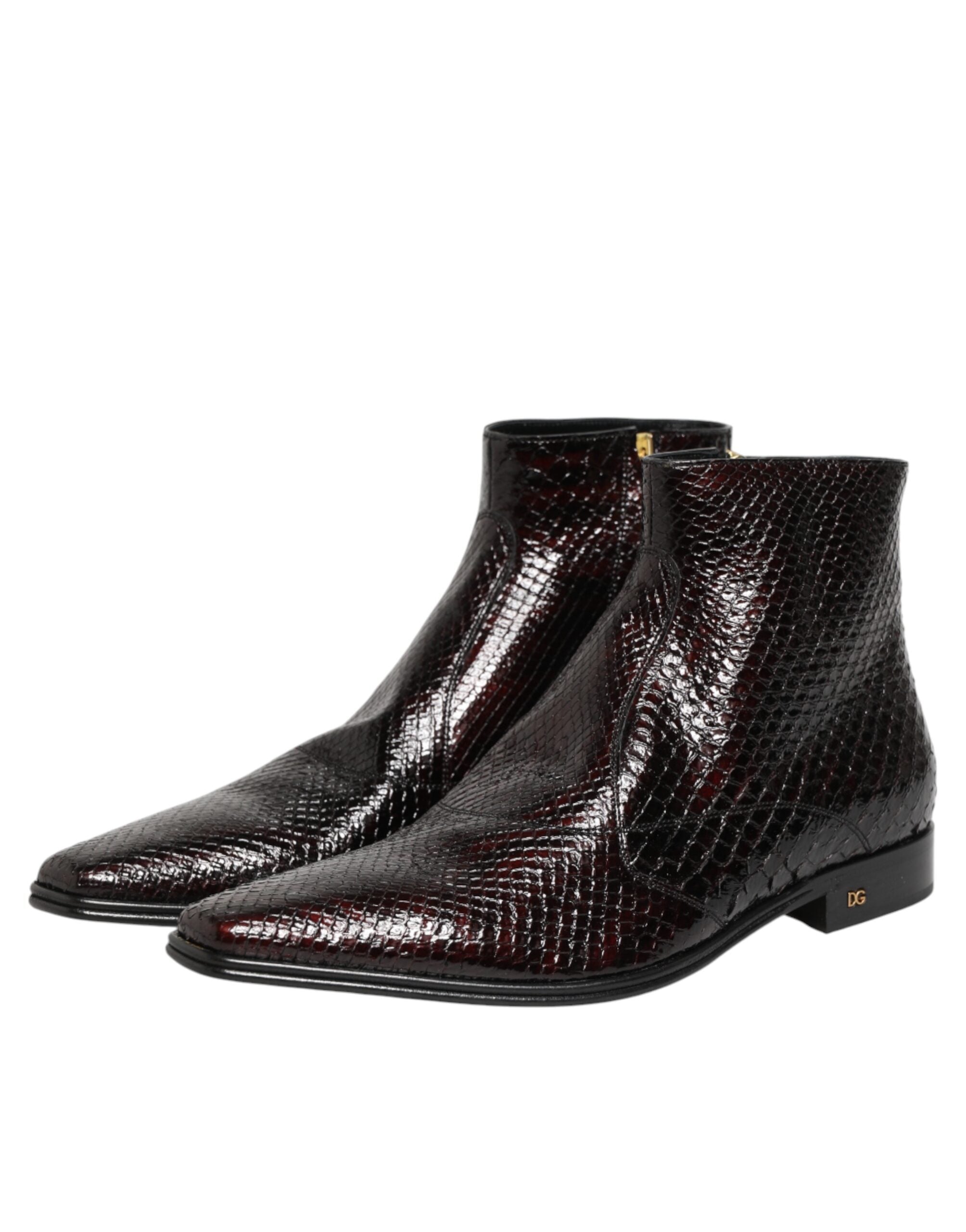 Bordeaux Chelsea Men Short Ankle Boots Shoes