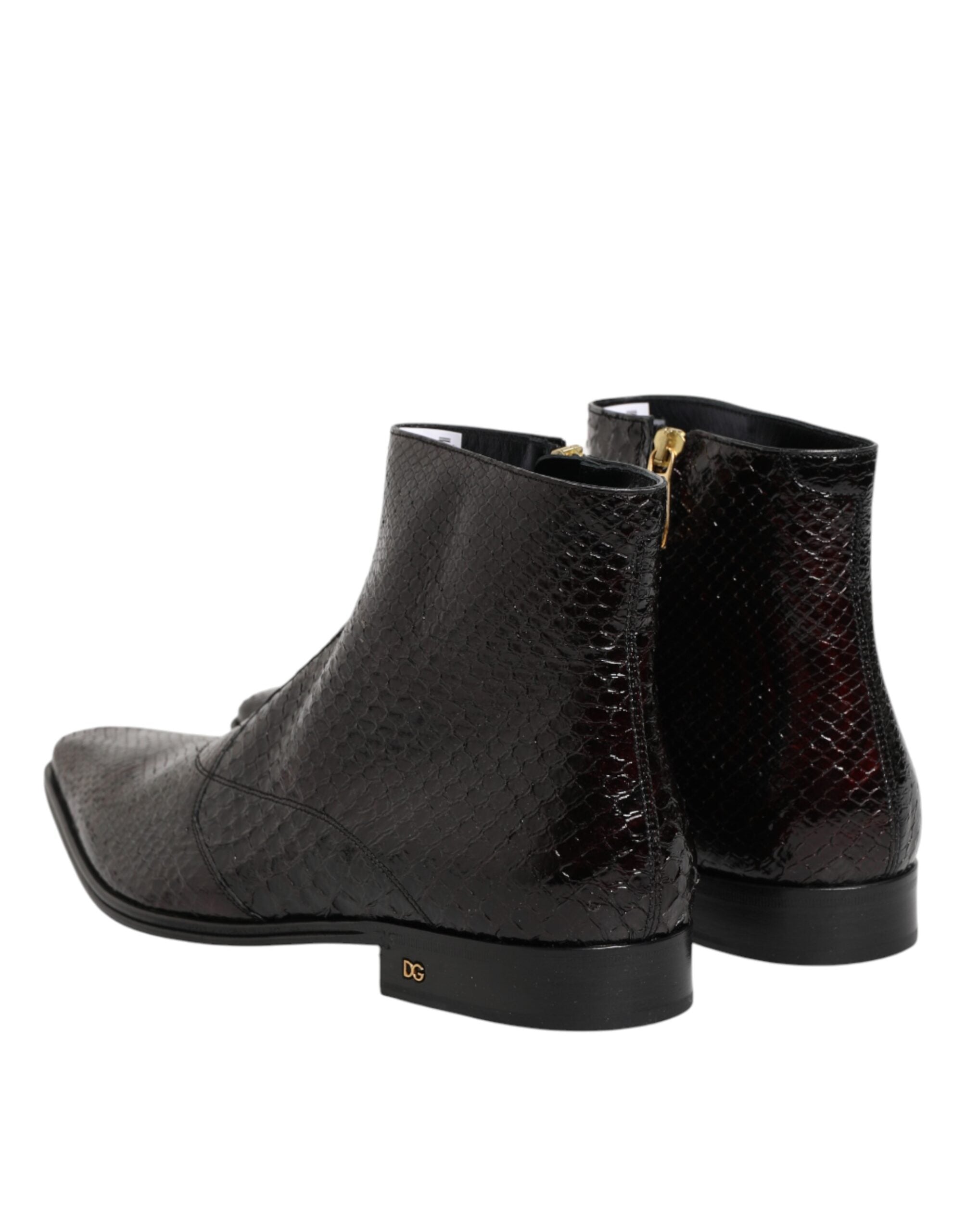 Bordeaux Chelsea Men Short Ankle Boots Shoes