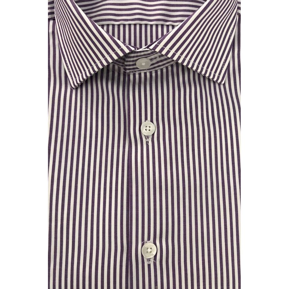 Purple Cotton Men Shirt