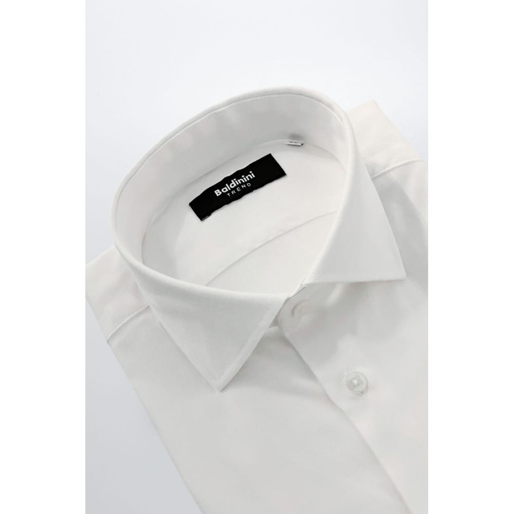 White Cotton Men's Shirt