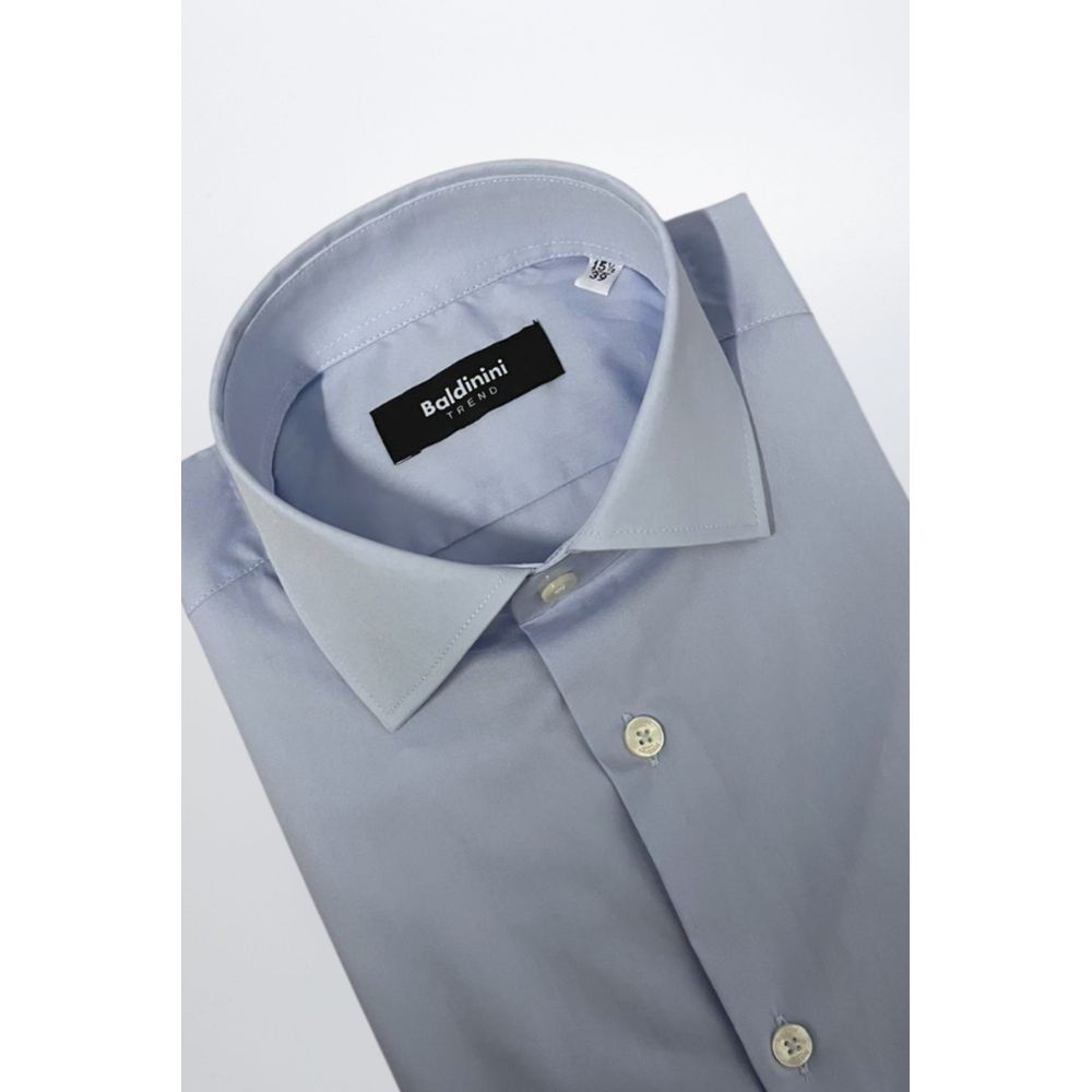 Light Blue Cotton Men Shirt