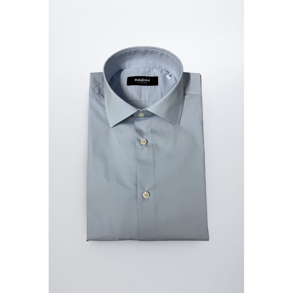 Light Blue Cotton Men Shirt