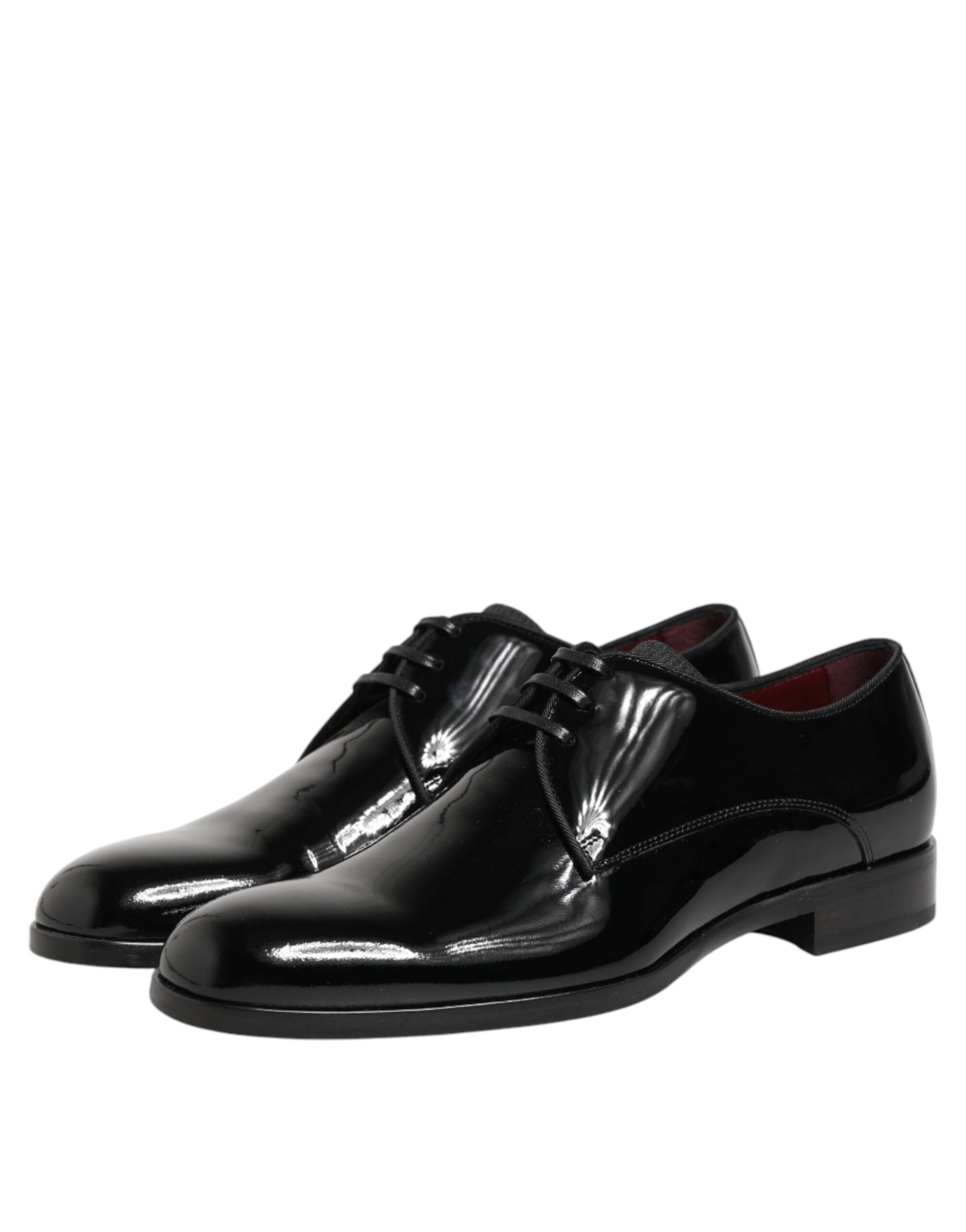 Black Calfskin Leather Derby Dress Shoes