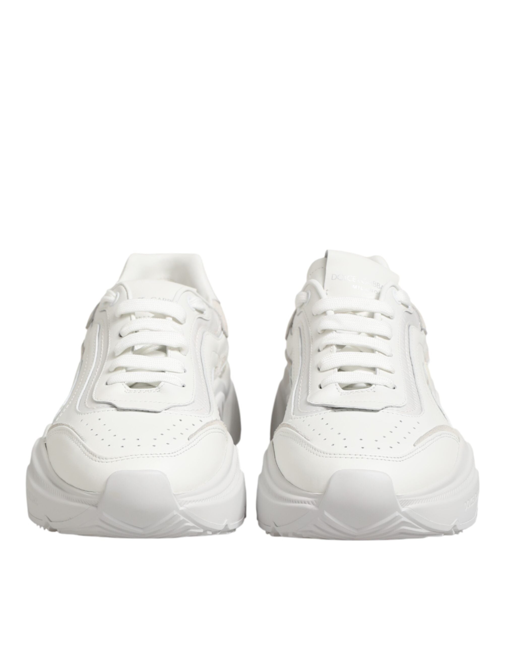 White Leather Daymaster Low Top Sneakers Shoes