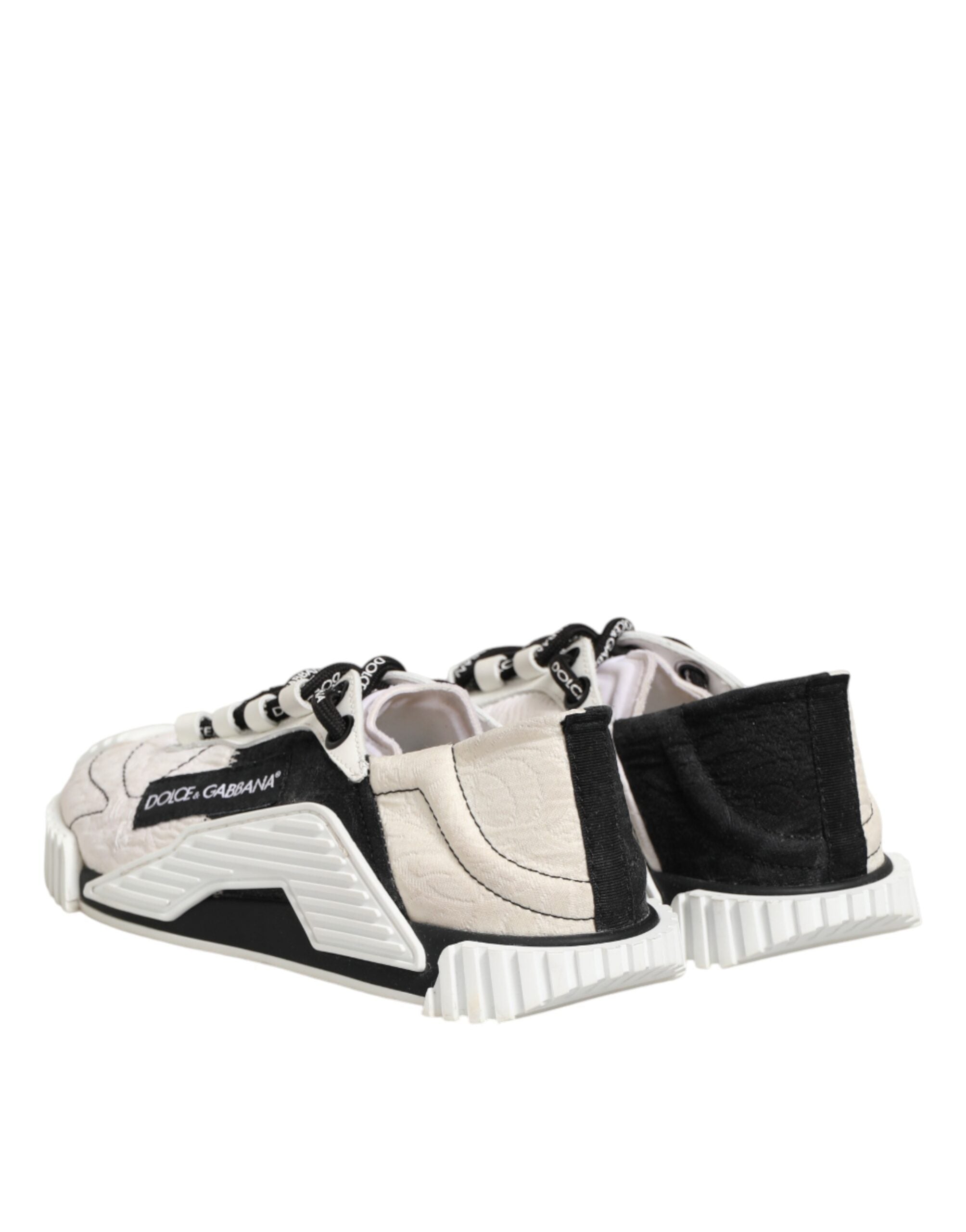 White Black Leather NS1 Sneakers Shoes
