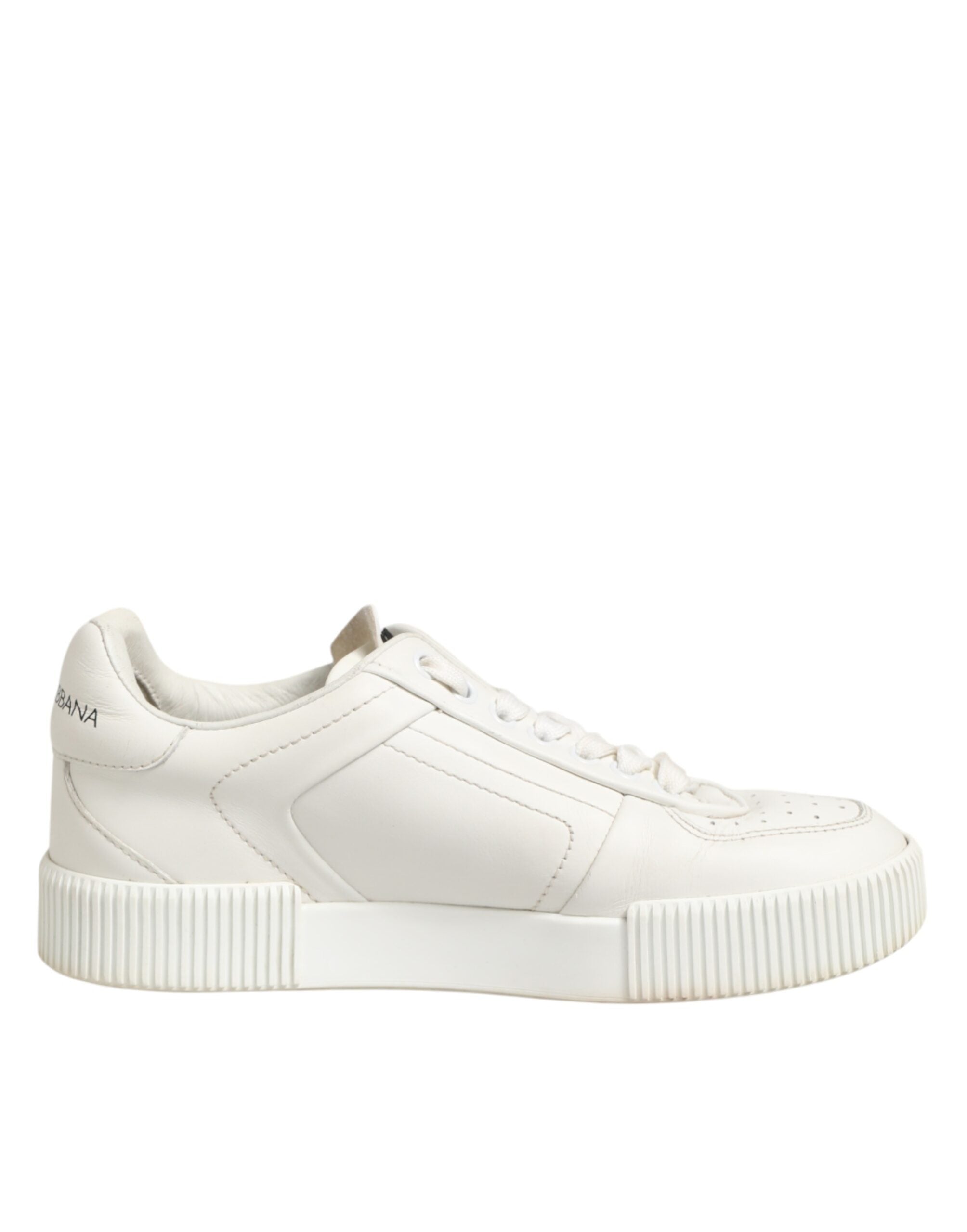 White Leather MIAMI Low Top Sneakers Shoes