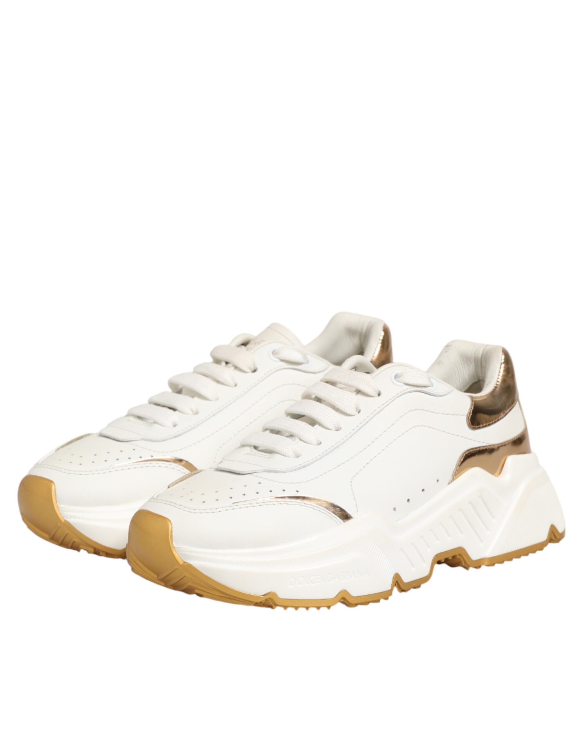 White Gold Daymaster Low Top Sneakers Shoes