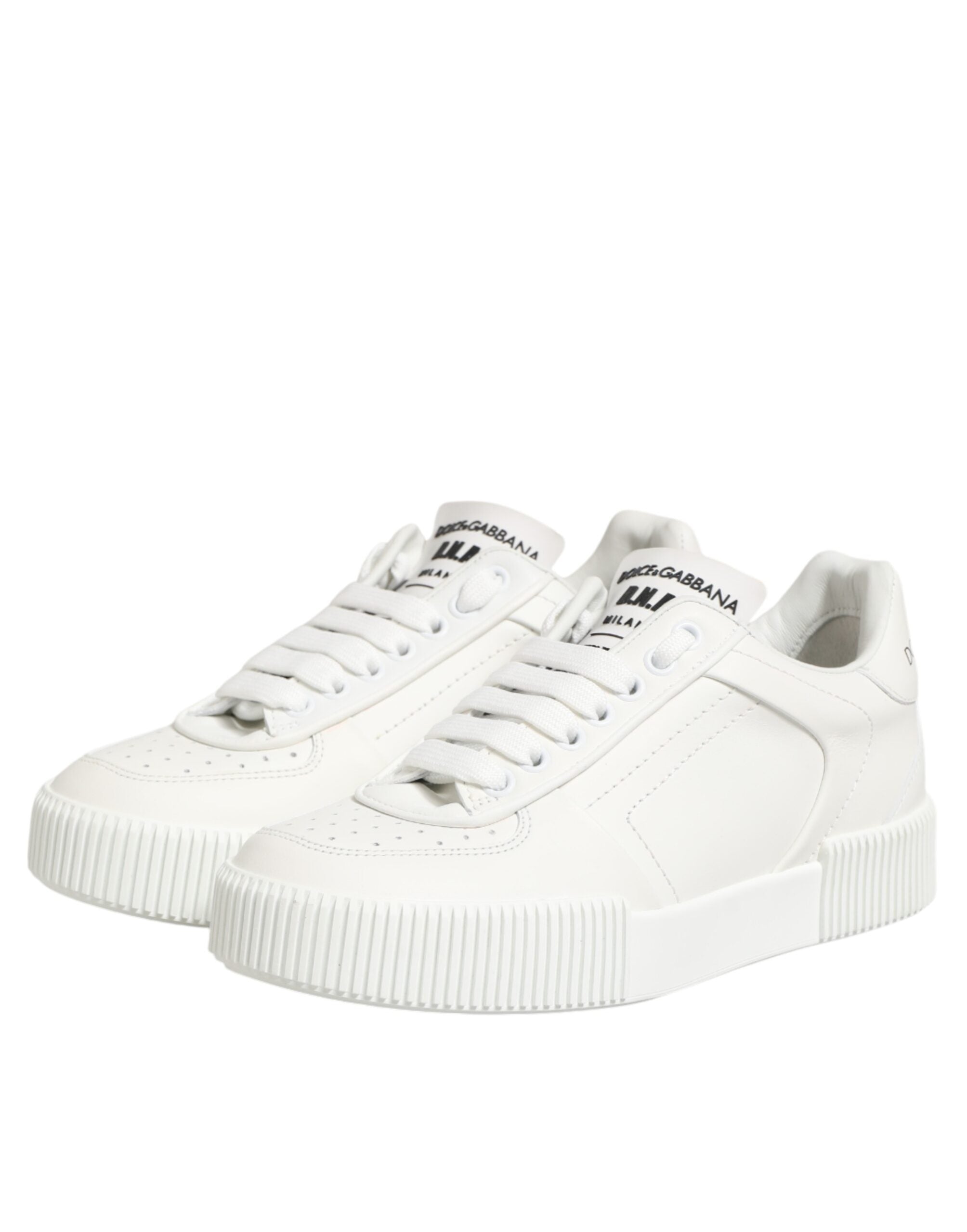 White Leather MIAMI Low Top Sneakers Shoes