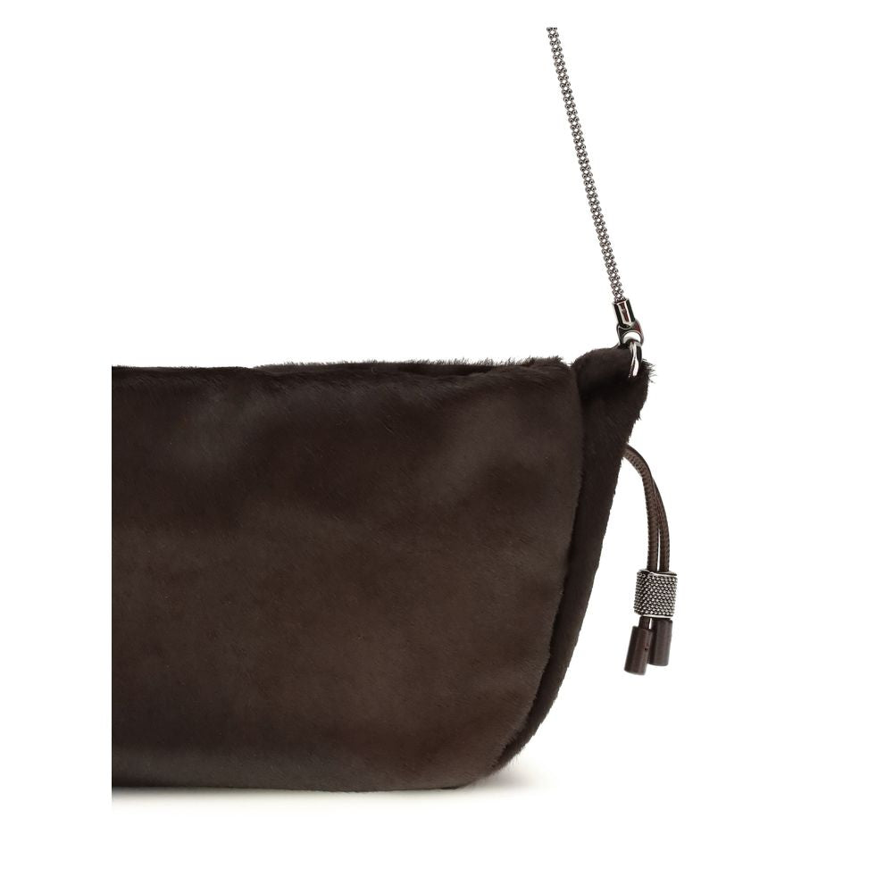 Brown Fur Shoulder Bag