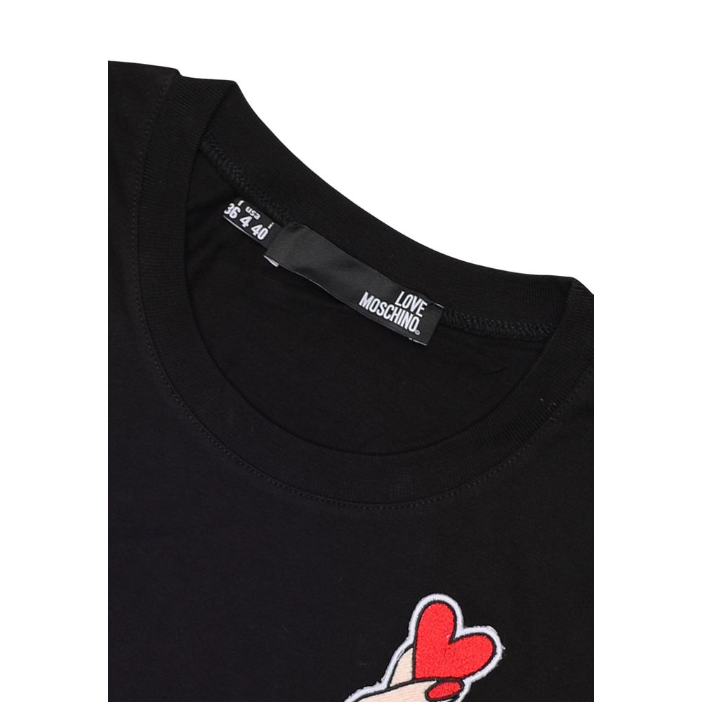Black Cotton T-Shirt