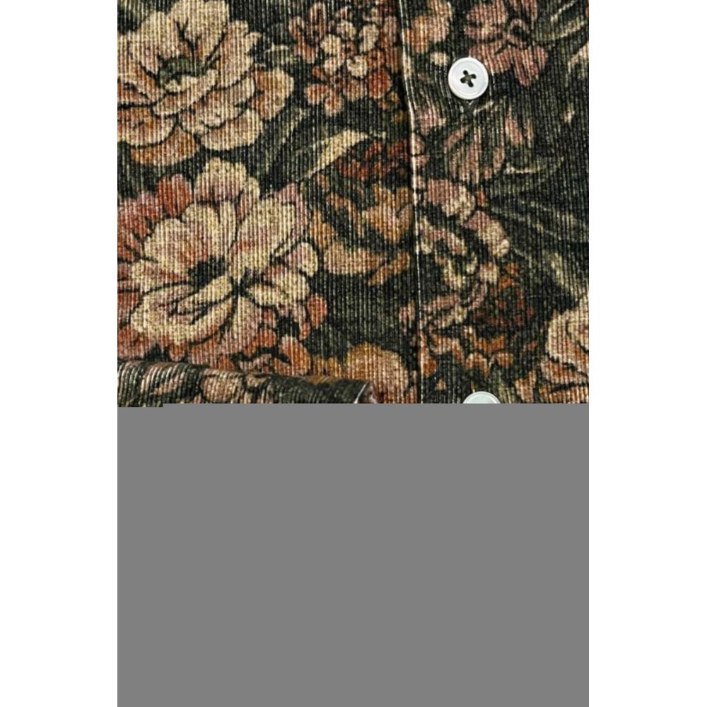 Multicolor Cotton Men Shirt