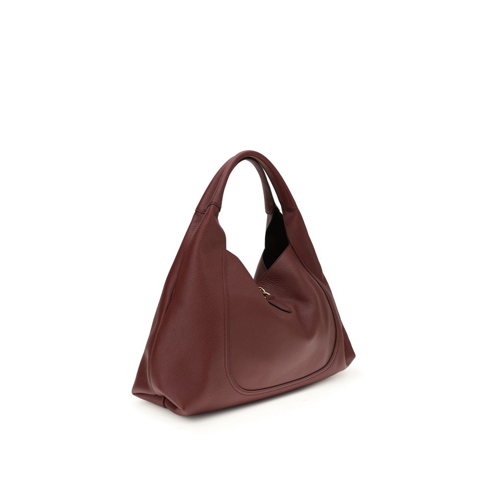 Bordeaux Calf Leather Bos Taurus Shoulder Bag