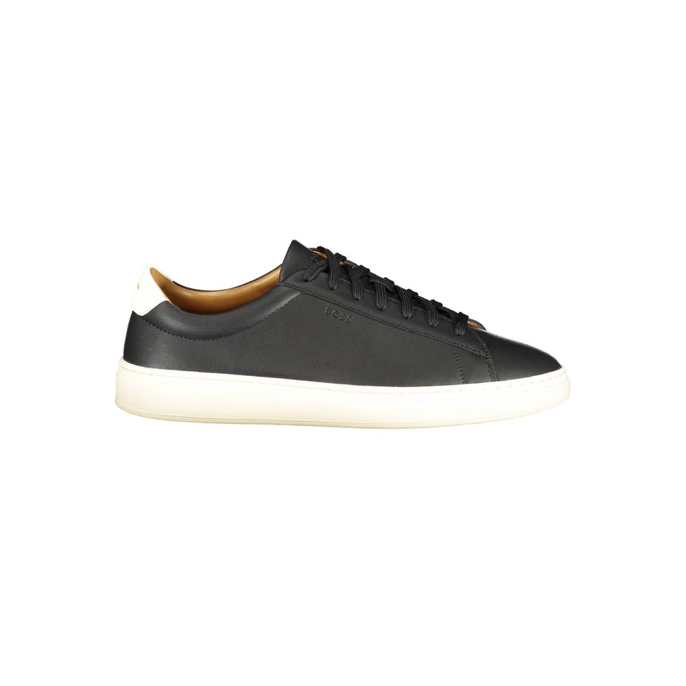 Black Polyester Sneaker