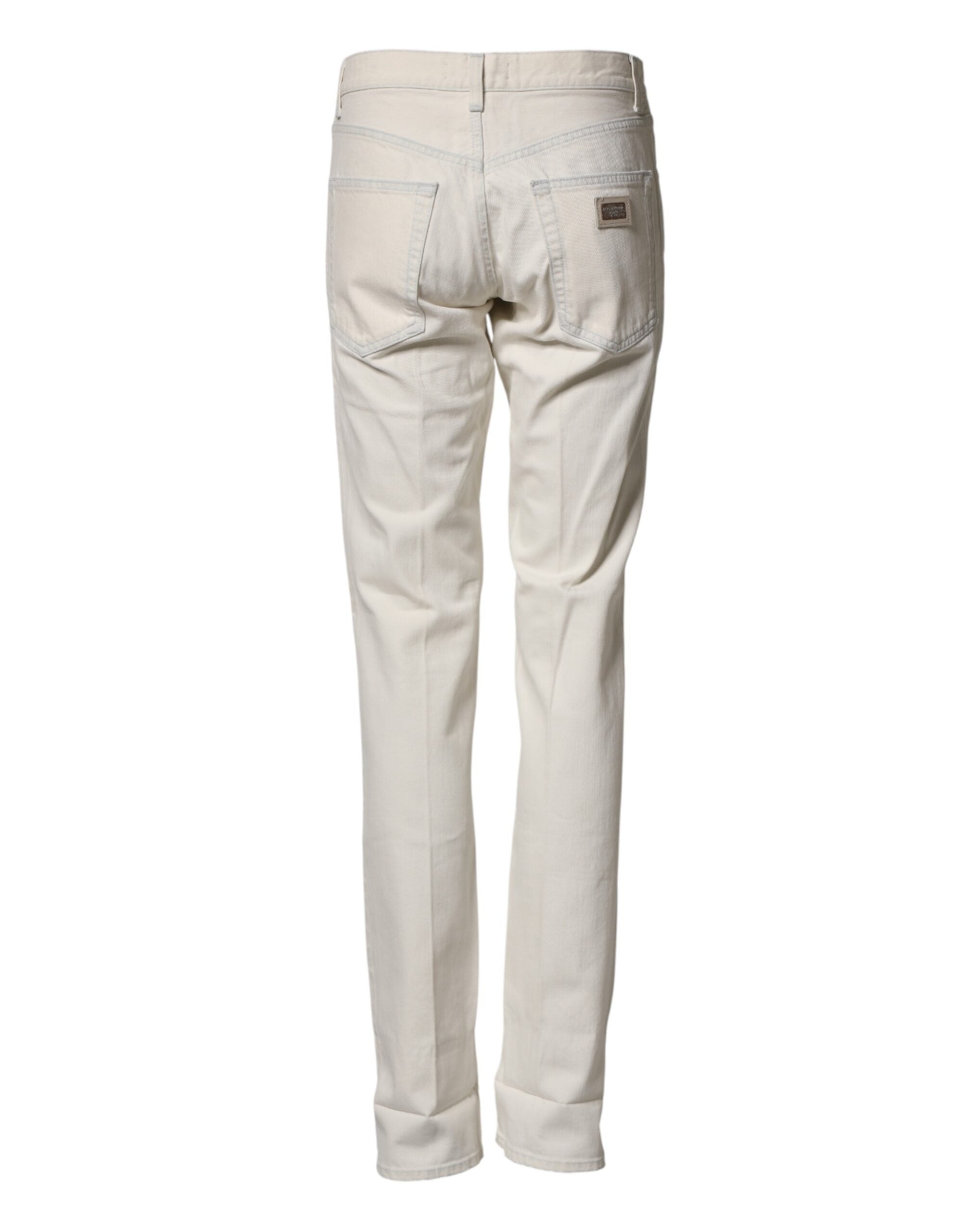 White Cotton Skinny Denim Trouser Men Jeans