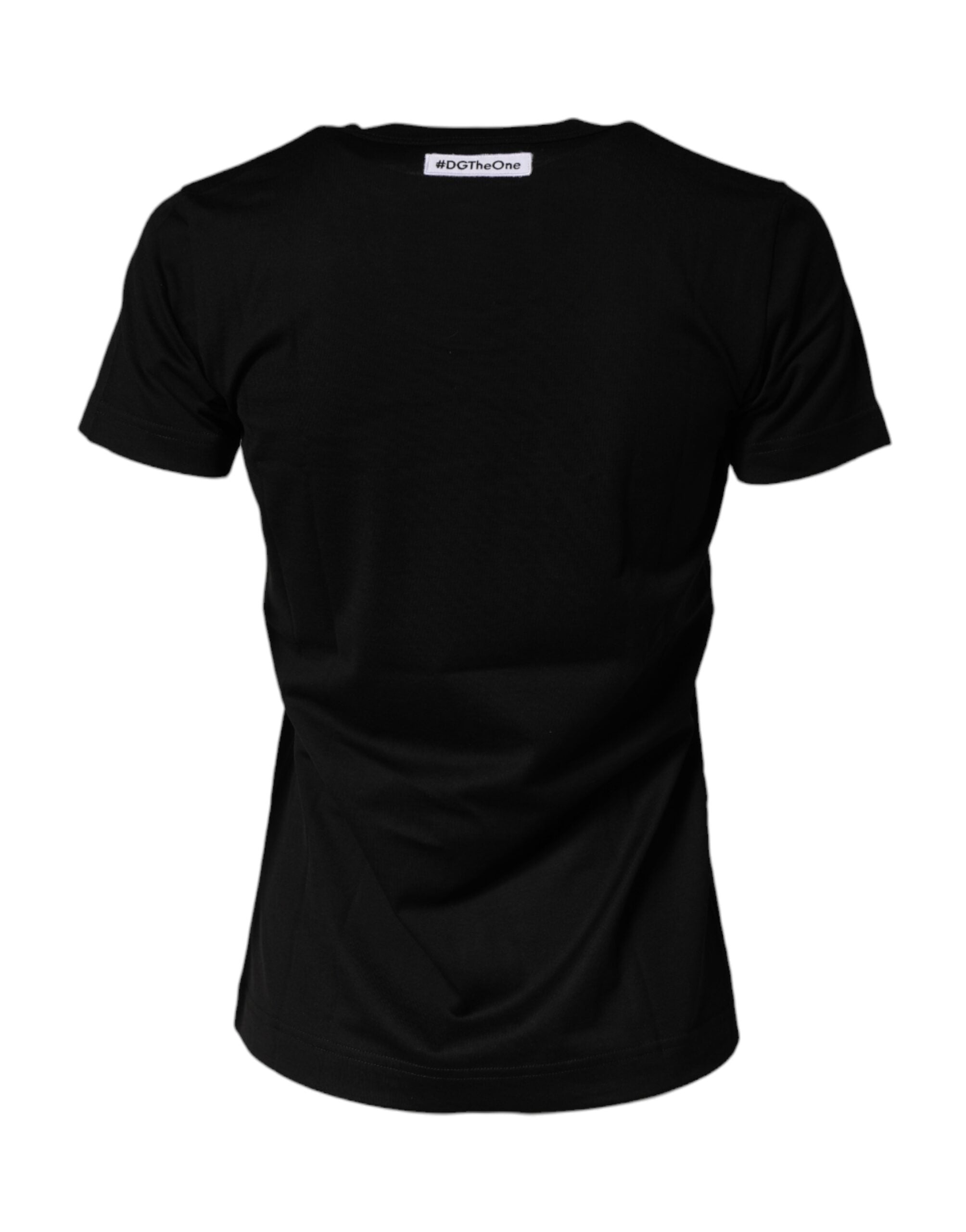 Black Graphic Crew Neck Short Sleeves T-shirt