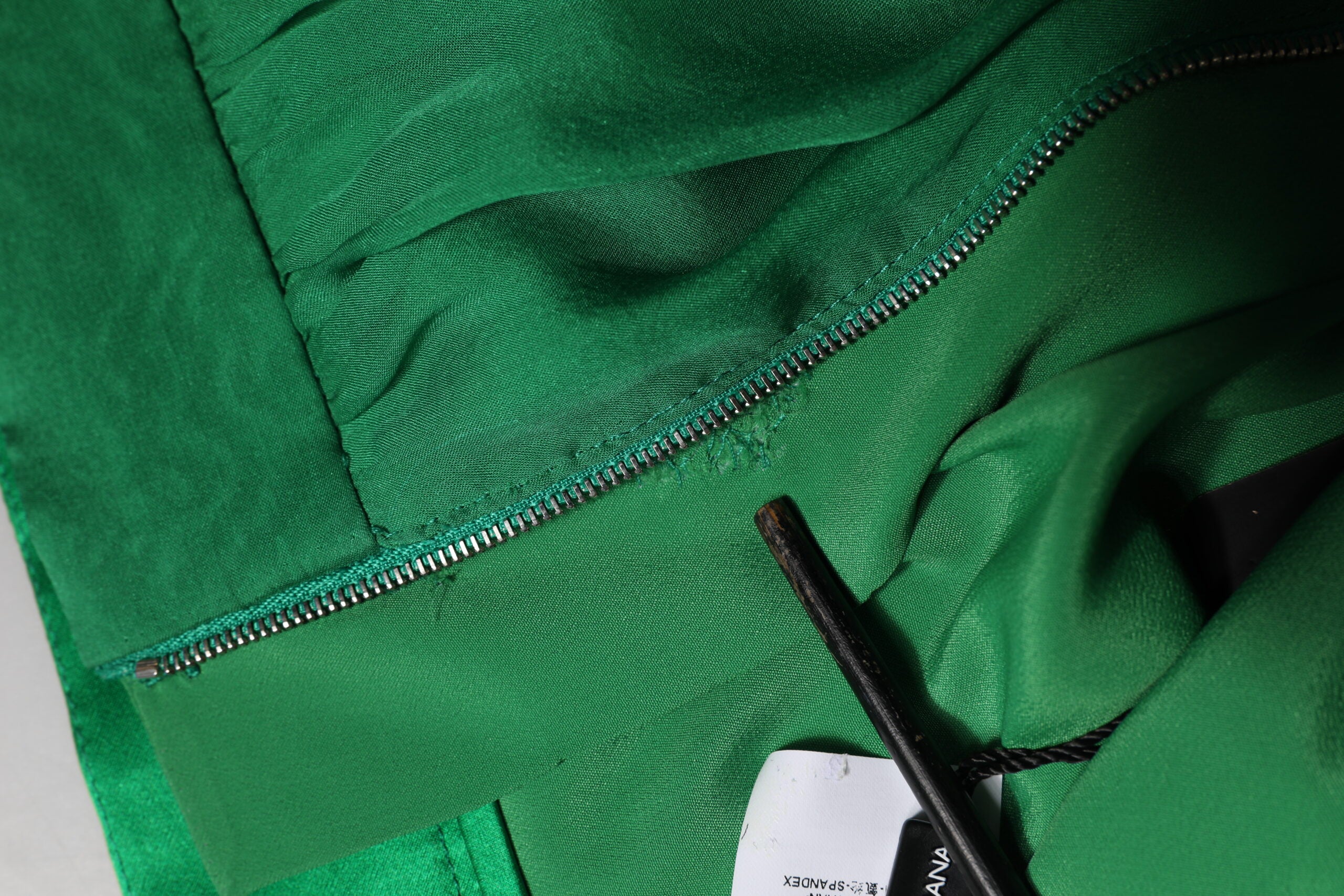 Green Silk High Waist Women Hot Pants Shorts